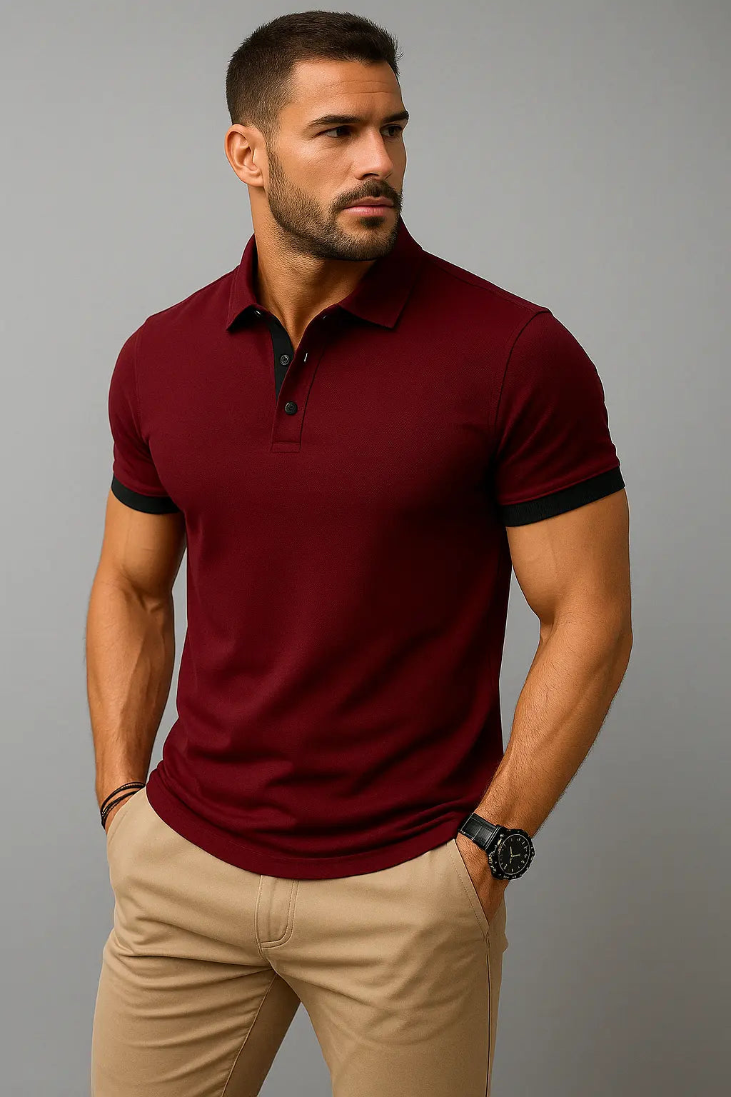 Ethan Zomer Korte Mouw Herenpolo VIQA© NEDERLANDRood-2XL