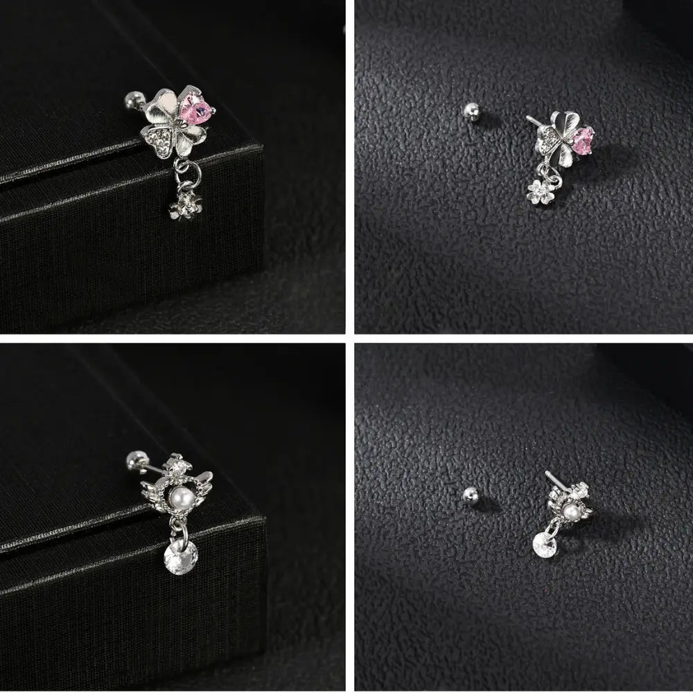 20G Kristallen Hart Oorbellen Voor Dames VIQA© NEDERLAND