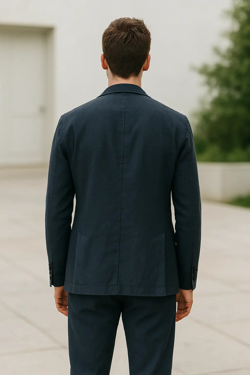 Zomerpak Voor Heren, Slim Pasvorm Blazer En Pantalon, 2-Delige Set, Lichtgewicht Zakelijke Kleding | VIQA VIQA© NEDERLAND