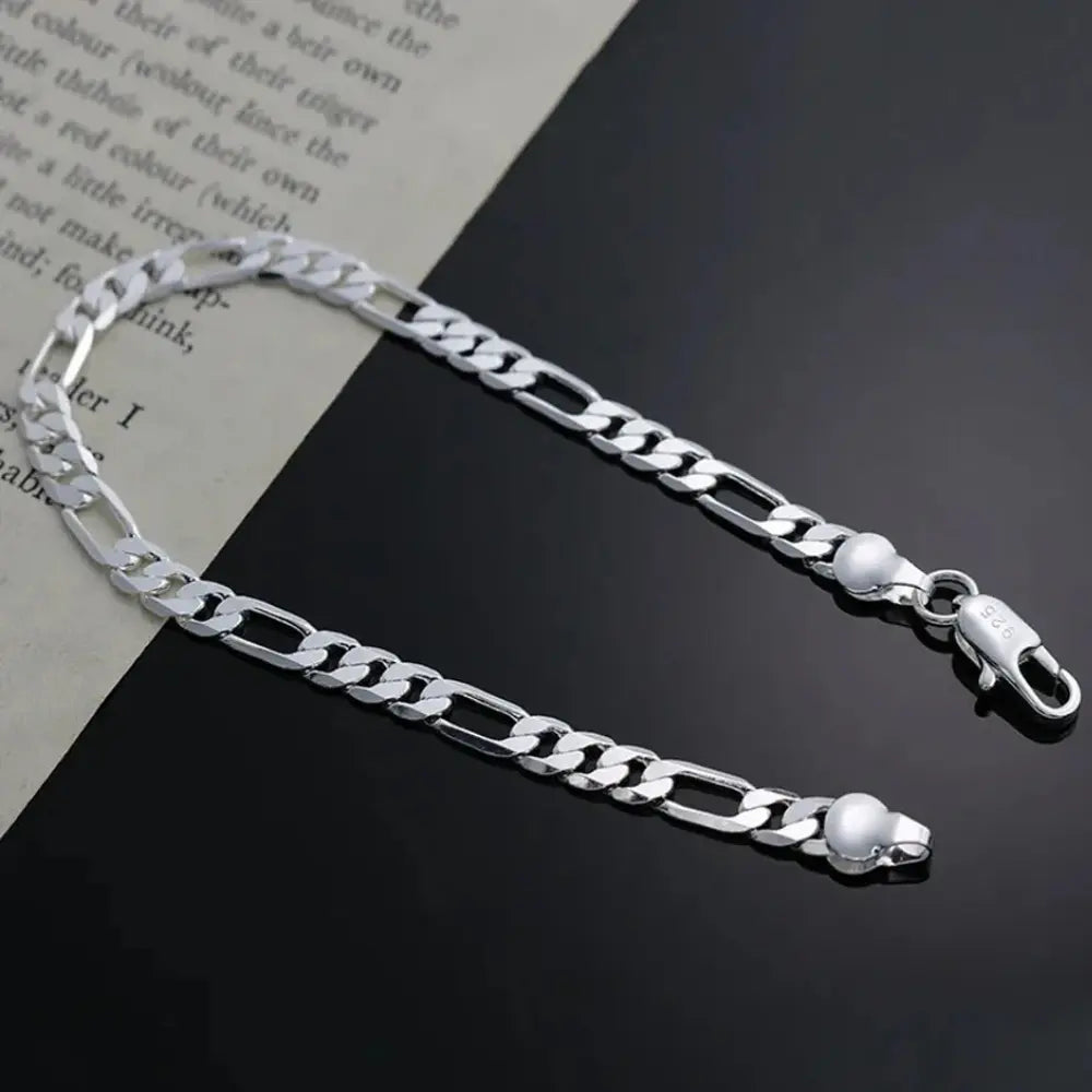 4mm echt 925 Sterling Zilveren Armband Voor Dames VIQA© NEDERLAND