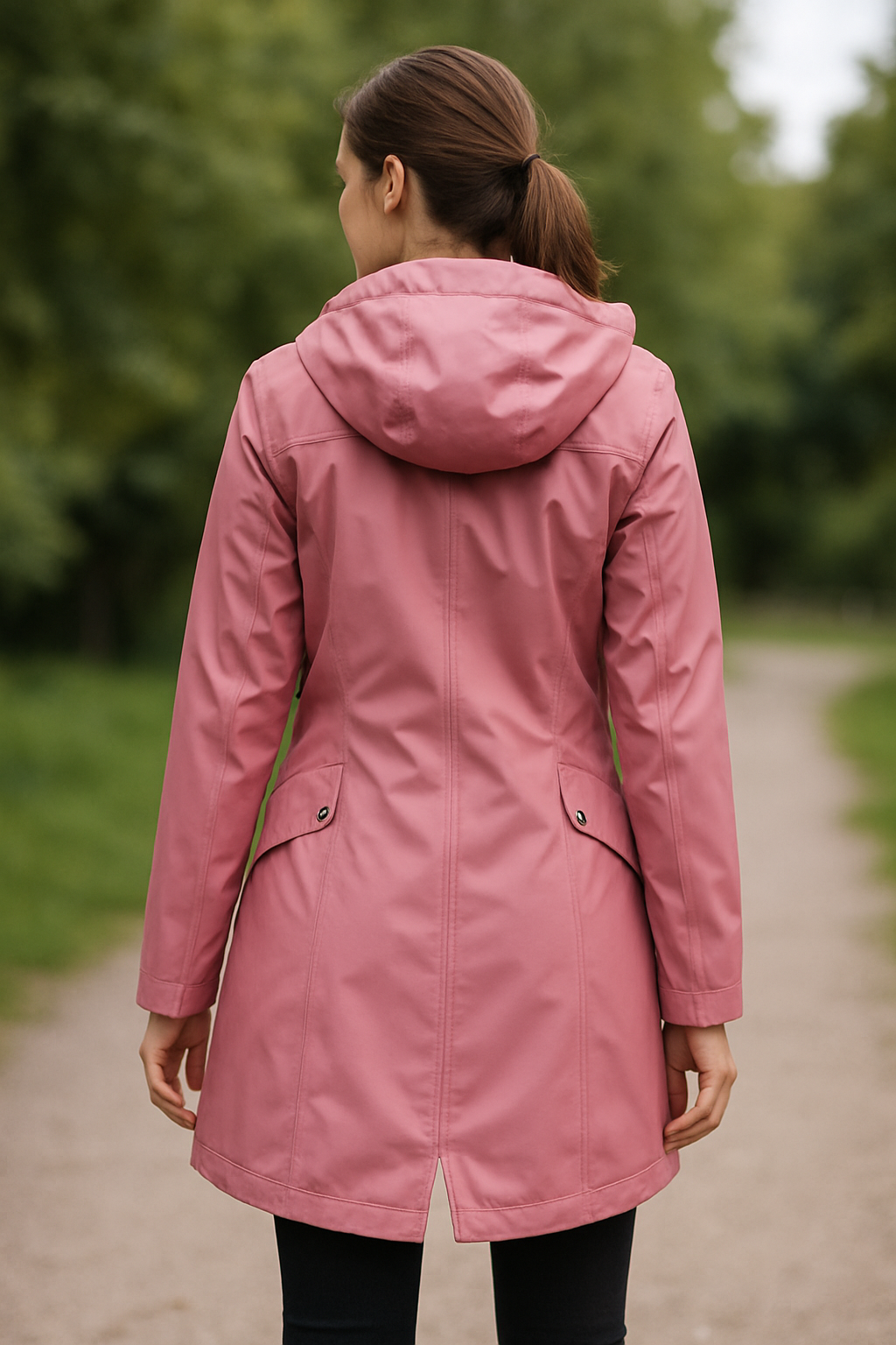 Dames Waterdichte Lange Regenjas, Capuchon Windbreaker Jas, Outdoor Casual Winddichte Jas | VIQA VIQA© NEDERLAND