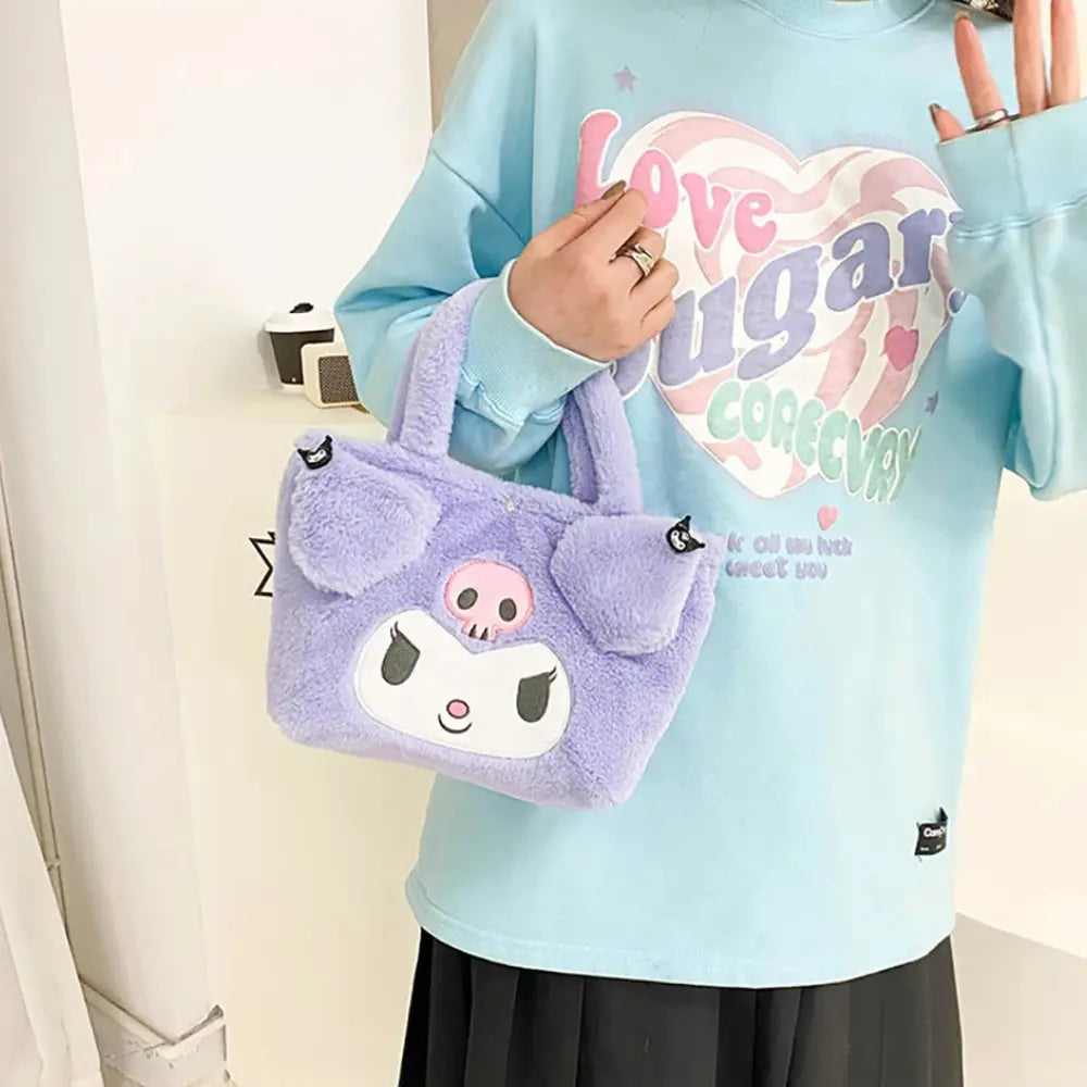 Dames Pluche Draagtas VIQA© NEDERLANDPaars