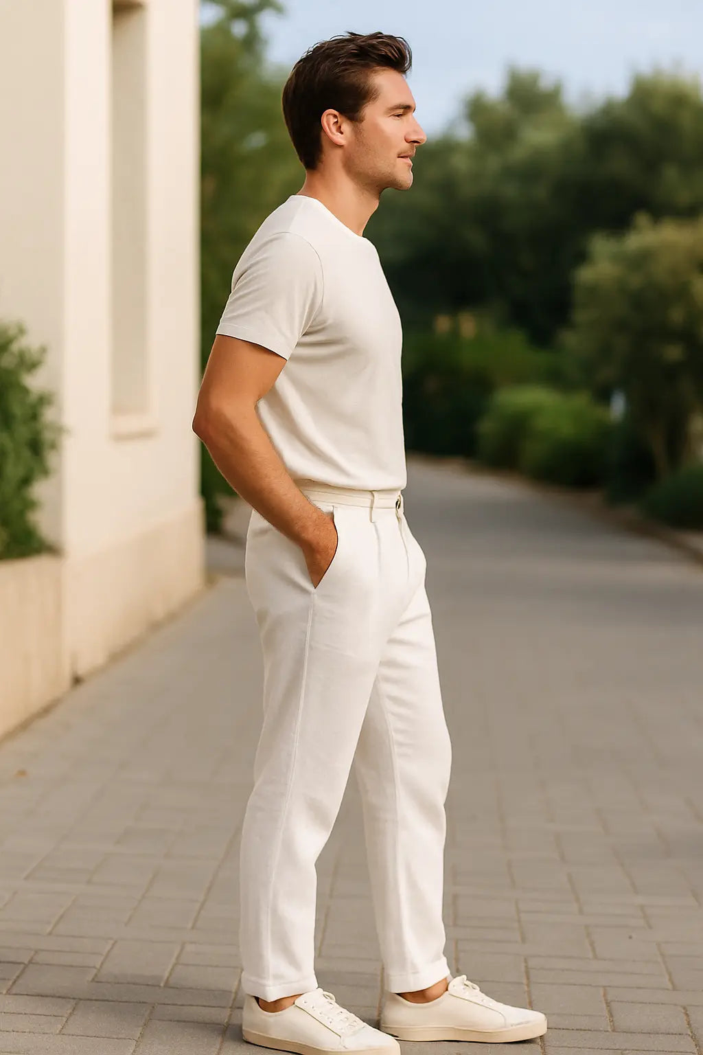 Rechte Broek Voor Heren, Casual Losvallende Broek, Ademend Voor Dagelijks Gebruik Met Zakken | VIQA VIQA© NEDERLAND