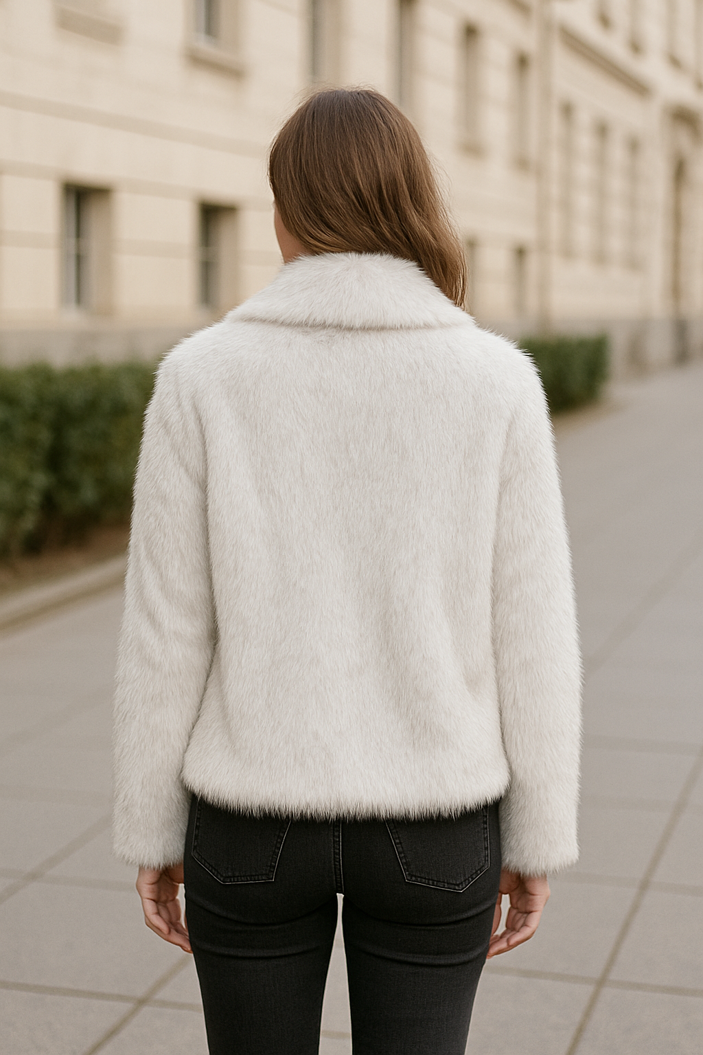 Elegante Nepbontjas Voor Dames, Zachte, Warme Jas Met Revers, Herfst En Winter Bovenkleding | VIQA VIQA© NEDERLAND