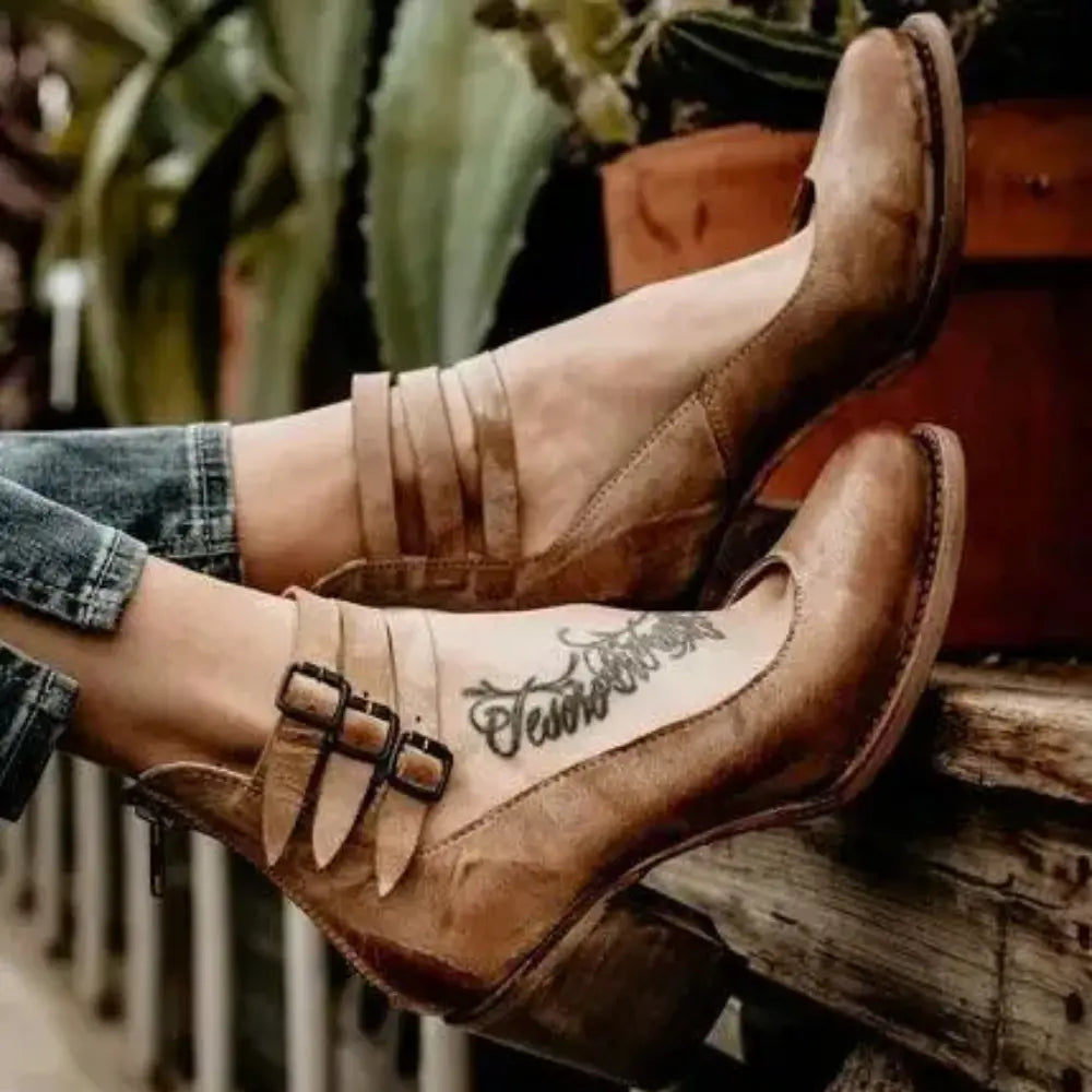 Maria Dames Comfort Blokhak Sandalen VIQA© NEDERLAND