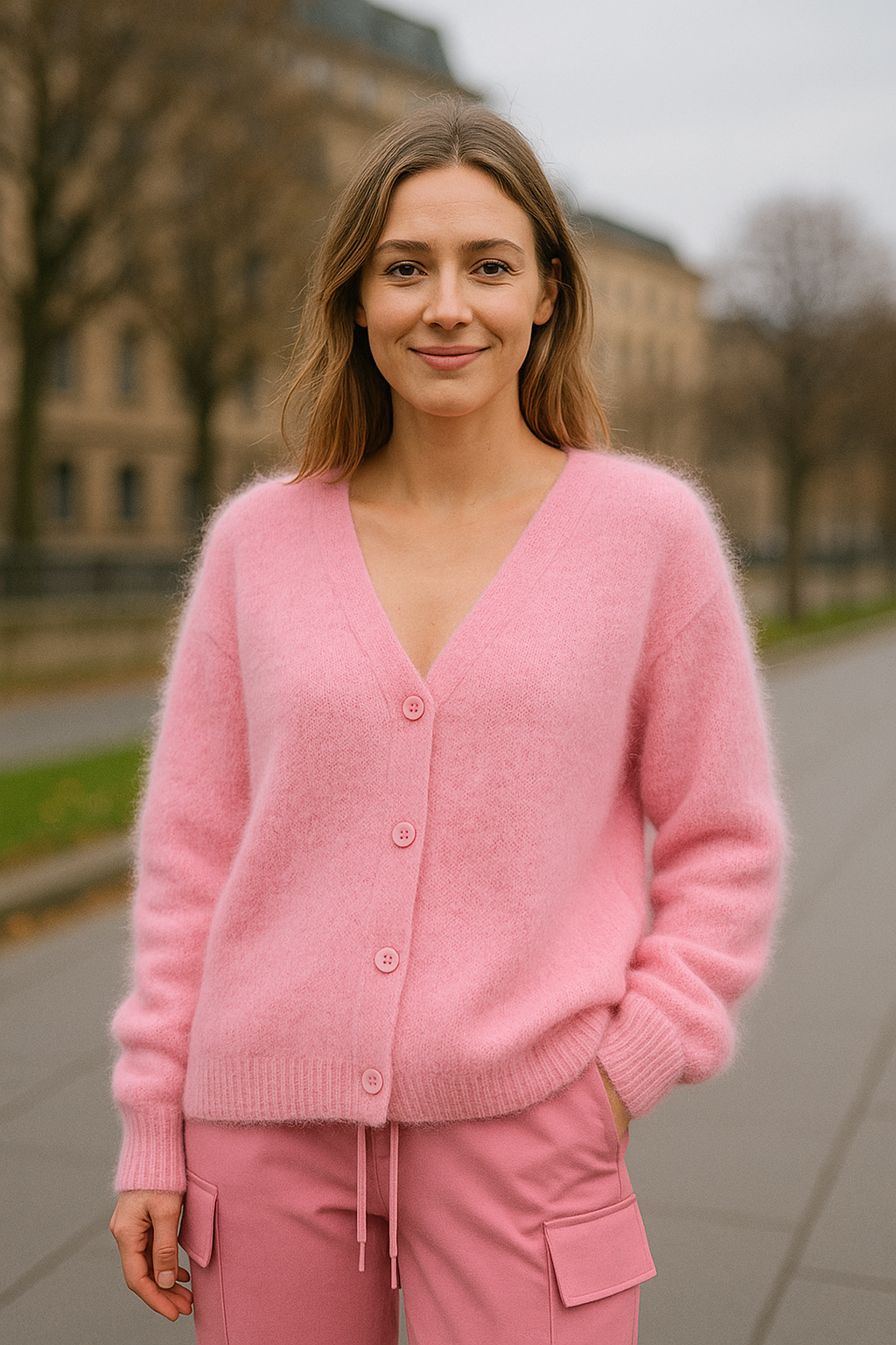 Damesvest Met V-Hals, Gebreide Trui Jas Met Lange Mouwen En Knopen, Casual Effen Jas | VIQA VIQA© NEDERLAND