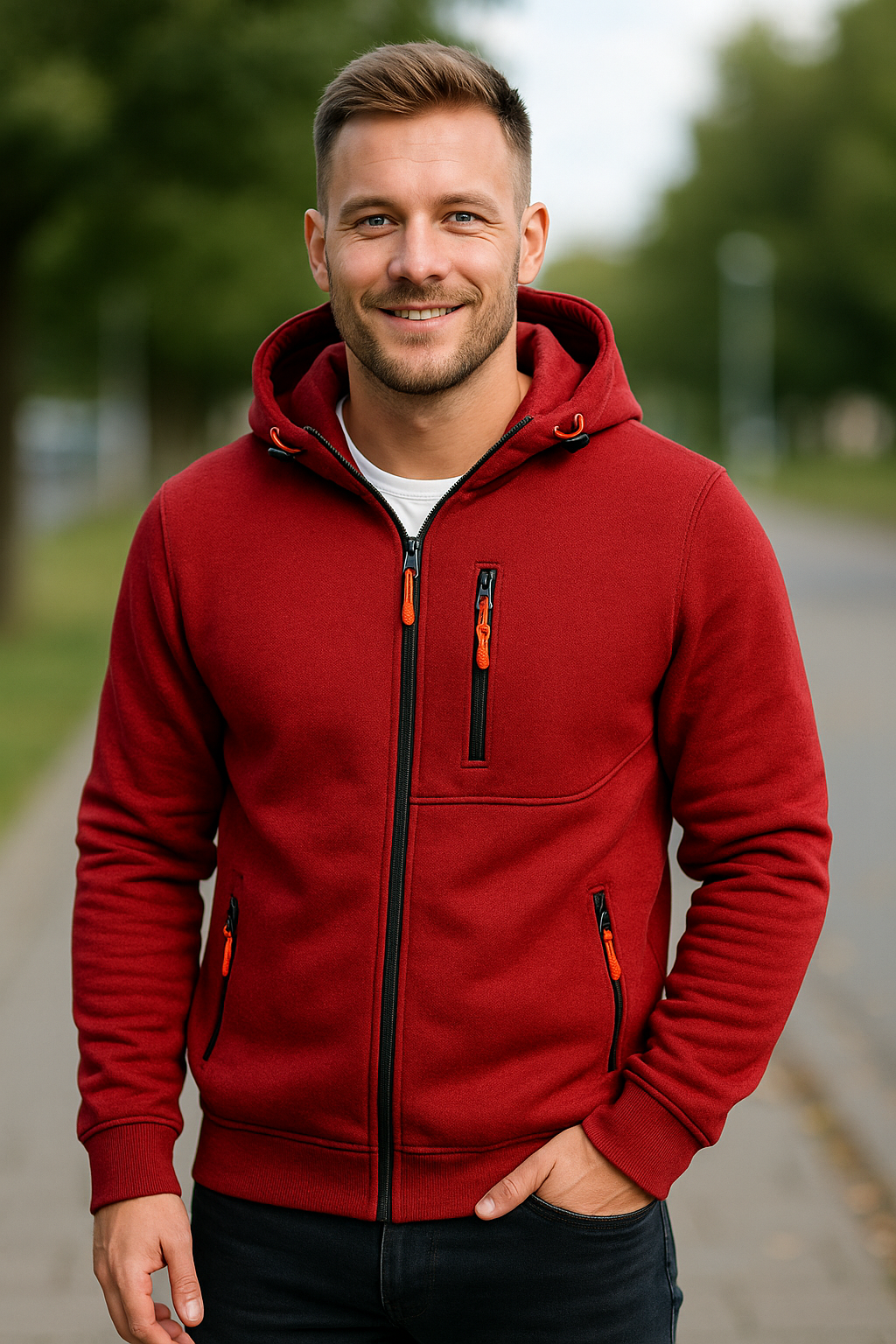 Herenjas Met Capuchon, Effen Gekleurde Casual Hoodie Met Lange Mouwen En Ritssluiting Gym Sport Hoodie Lente Herfst | VIQA VIQA© NEDERLAND