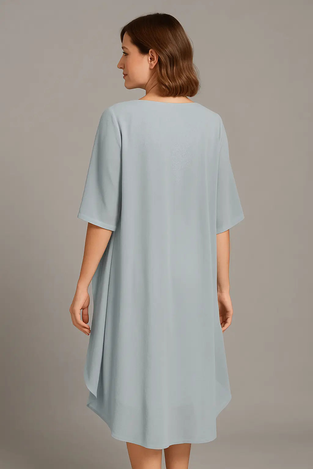 Isabella Dames Elegante Tweedelige Chiffon Jurk VIQA© NEDERLAND