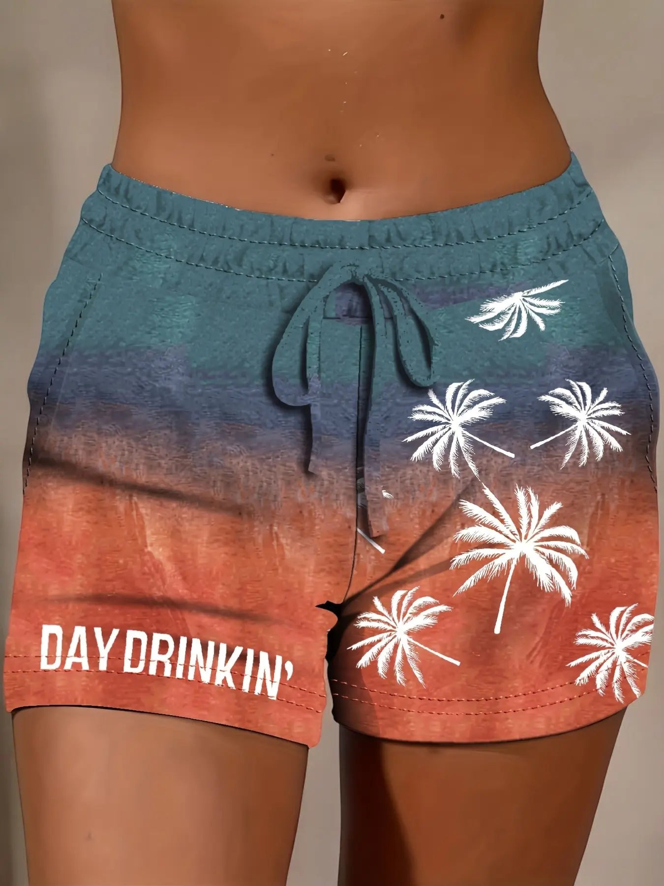 Danette Dames Elastische Taille Korte Broek VIQA© NEDERLANDBlauw-XL