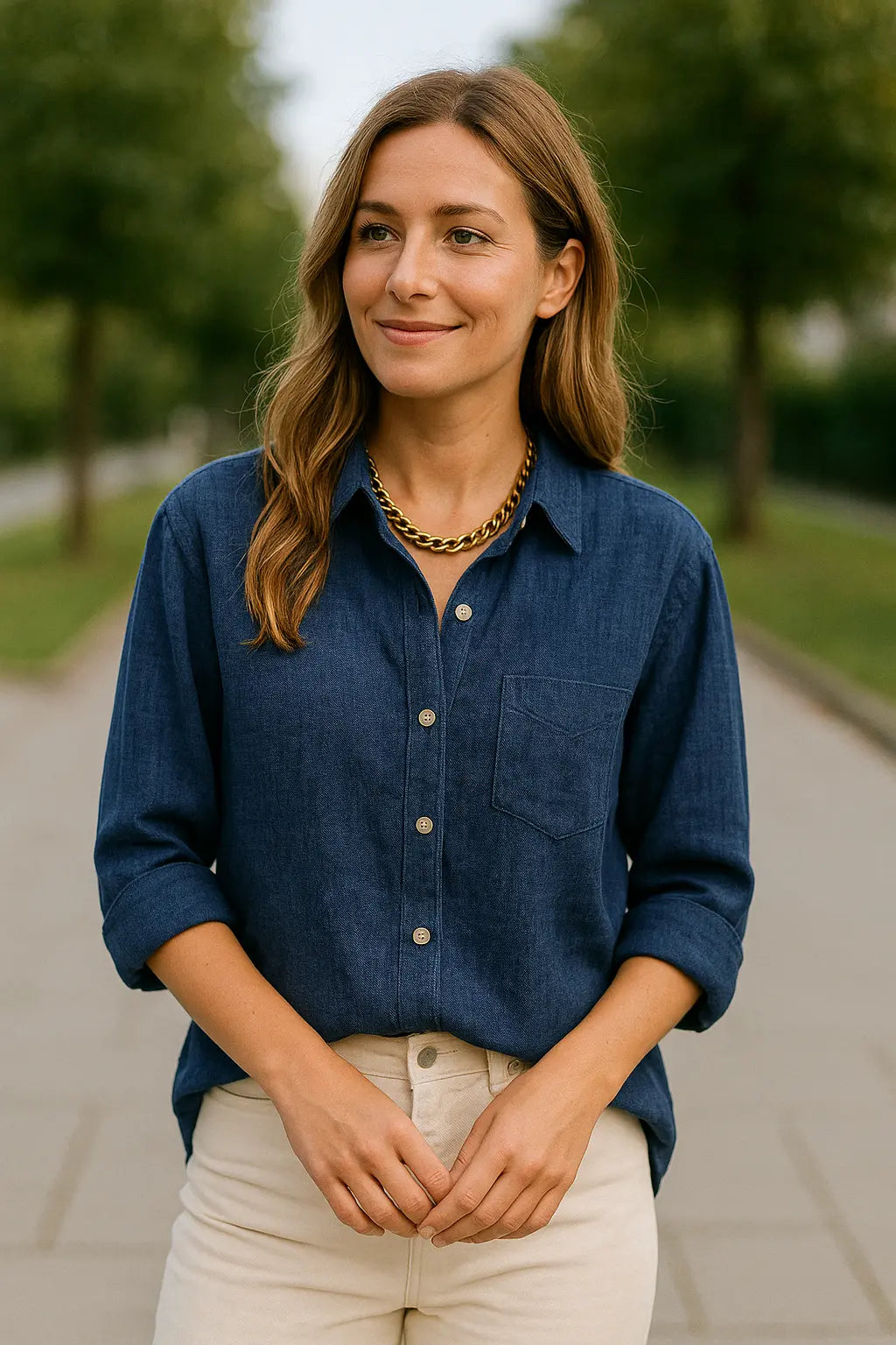 Dames Linnen Lange Mouw Shirt, Elegant Effen Kleur Casual T-Shirt Overhemd | VIQA VIQA© NEDERLAND