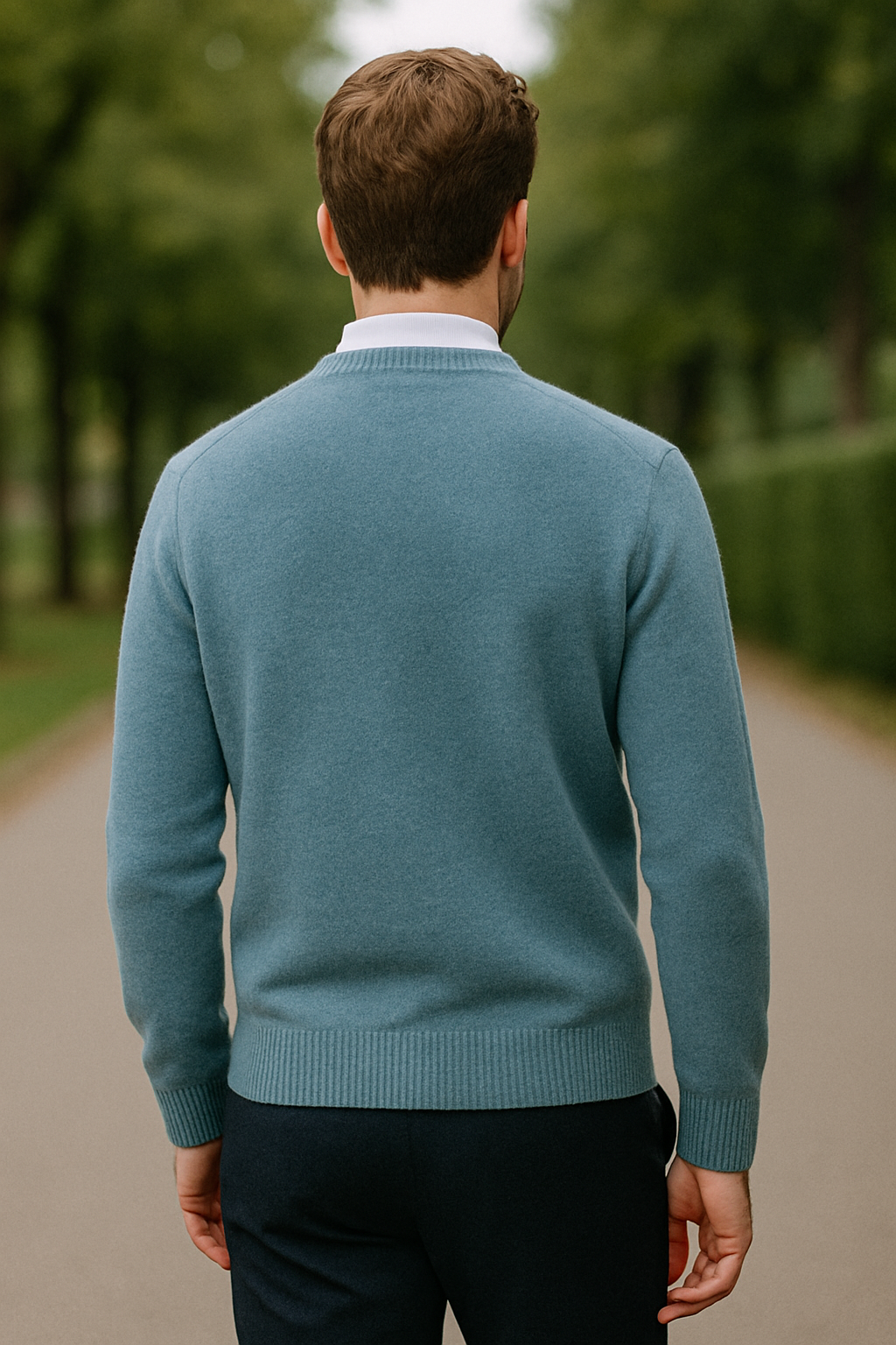 Heren Kasjmier Trui, Los Gebreide Pullover Met Ronde Hals, Herfst Winter Casual Top | VIQA VIQA© NEDERLAND