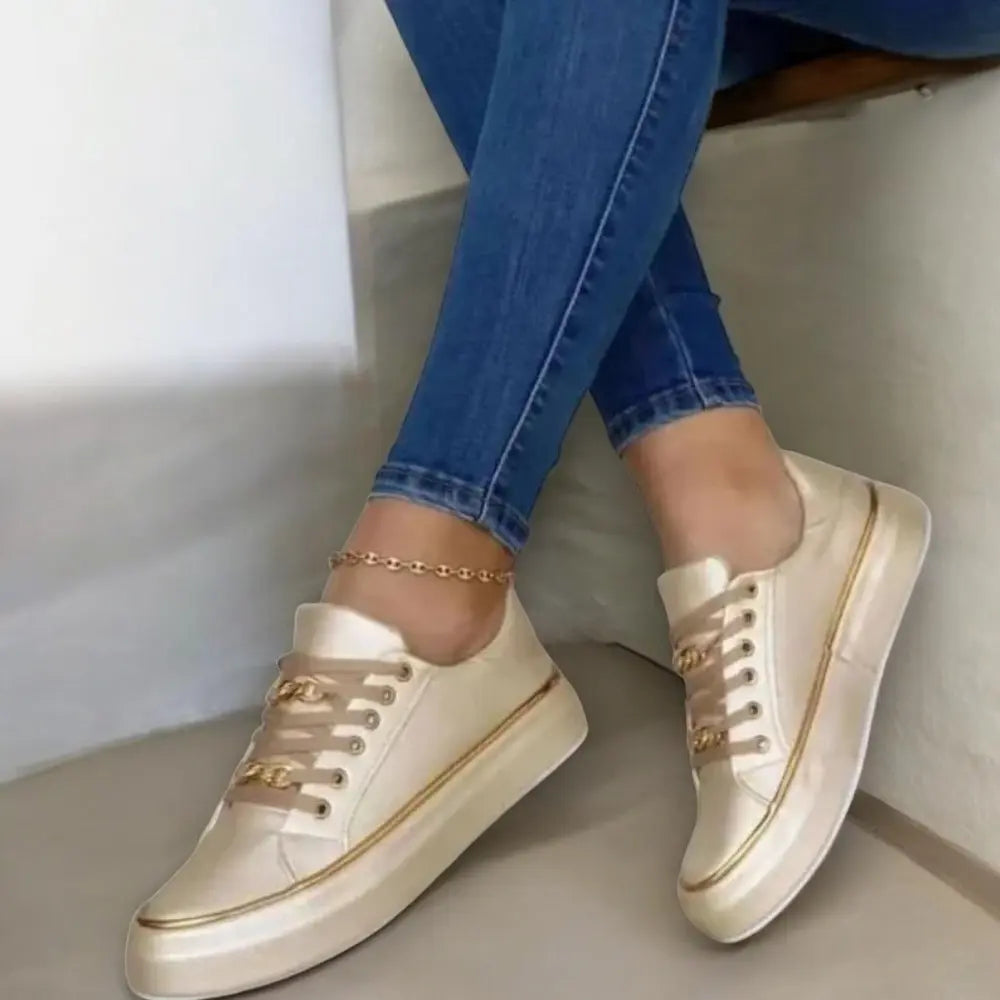 Mary Stijlvolle Ergonomisch Damesschoenen VIQA© NEDERLANDGoud-43