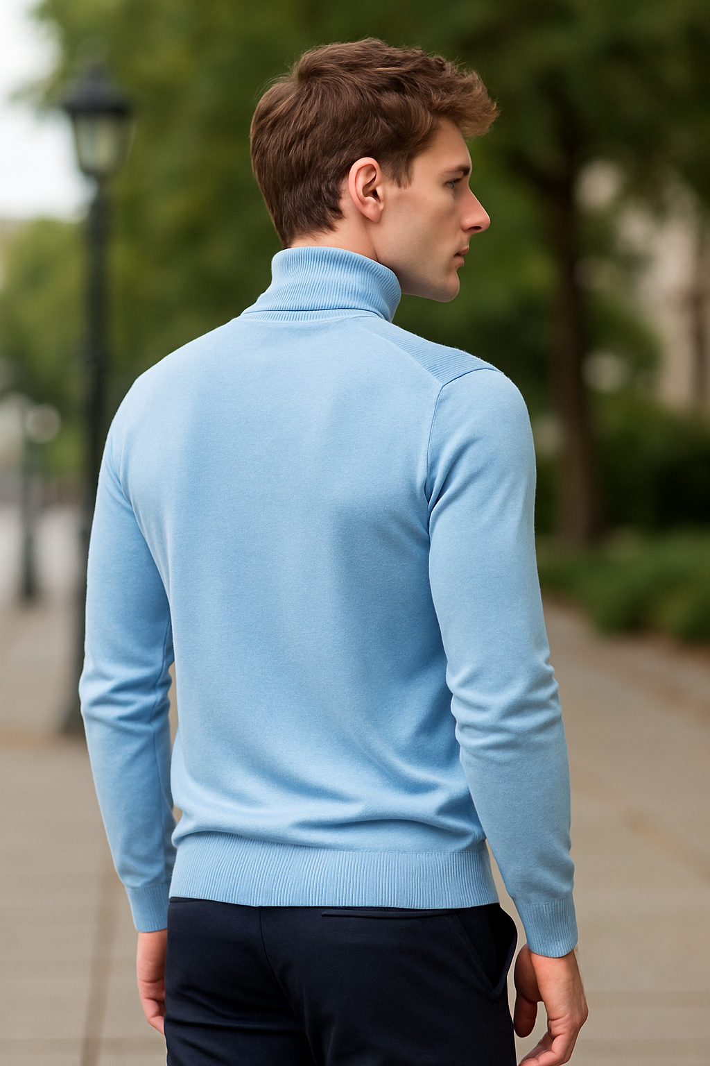 Heren Kasjmier Coltrui, Herfst Winter Warme Gebreide Trui | VIQA VIQA© NEDERLAND