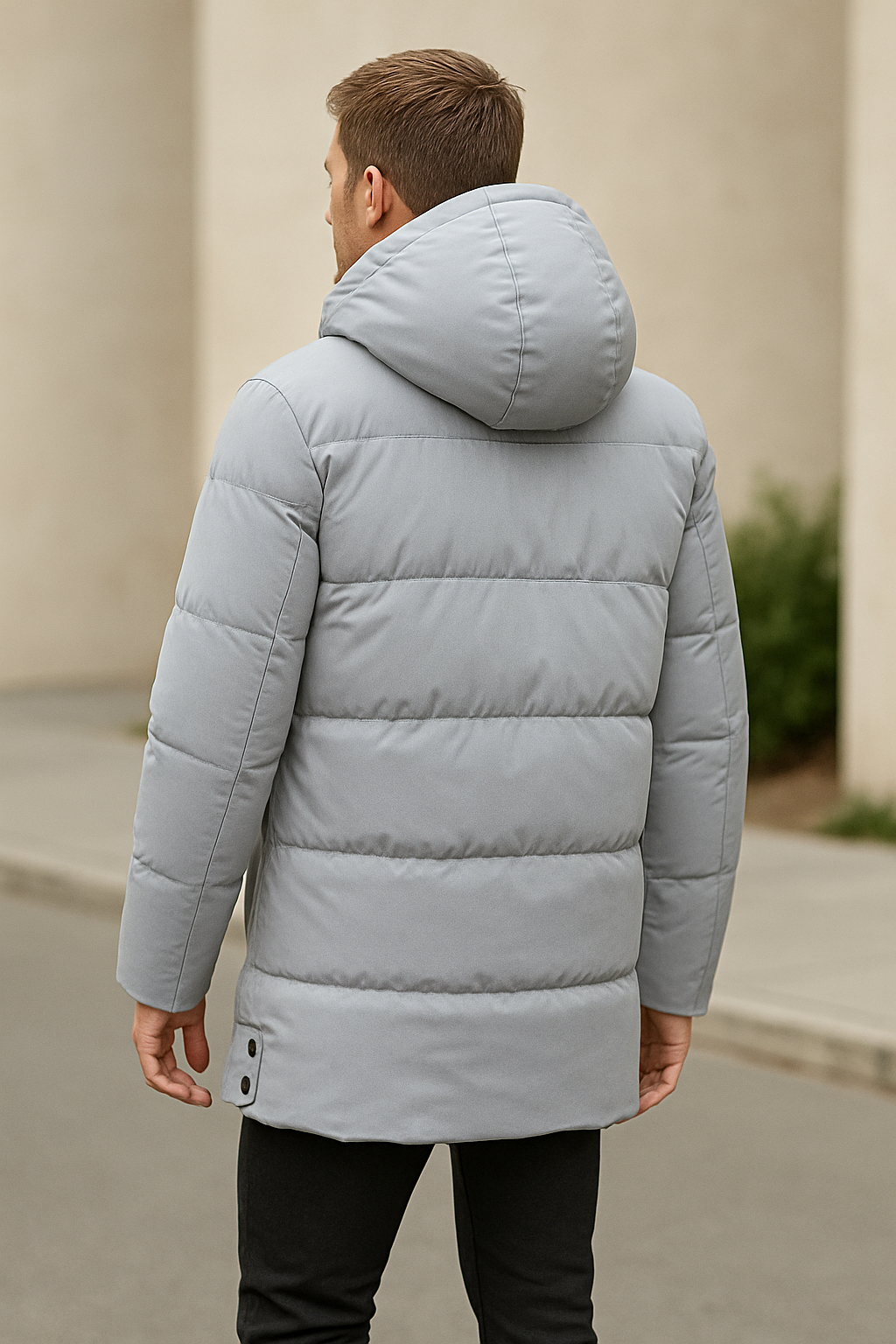 Gewatteerde Winterjas Voor Heren, Halflange Katoenen Donsparka, Warme Thermische Windjack Met Capuchon | VIQA VIQA© NEDERLAND