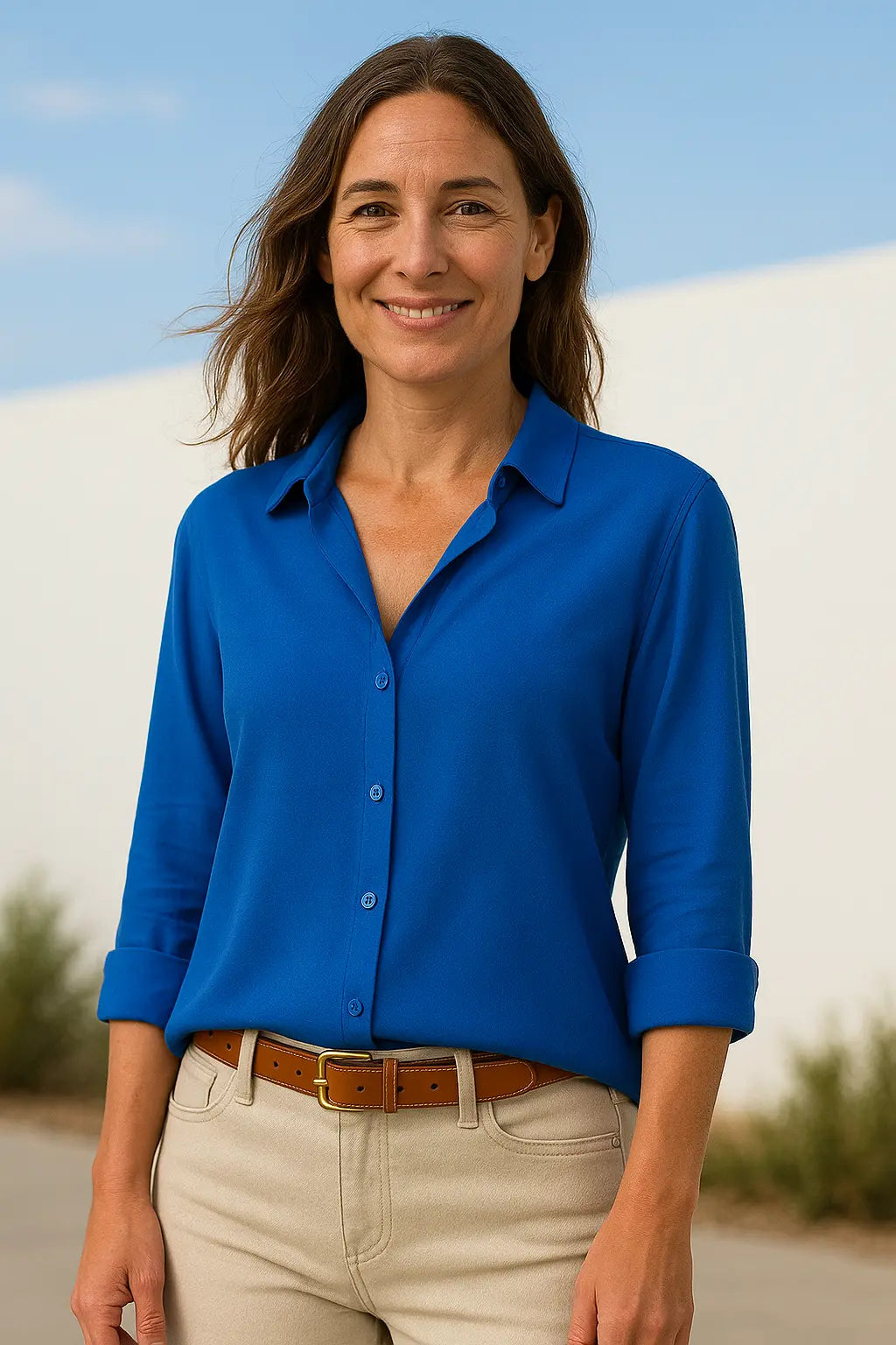 Dames Chiffon Blouse, Lange Mouwen Kap Los Pasvorm Shirt, Elegant Kantoor Tuniek Top | VIQA VIQA© NEDERLAND