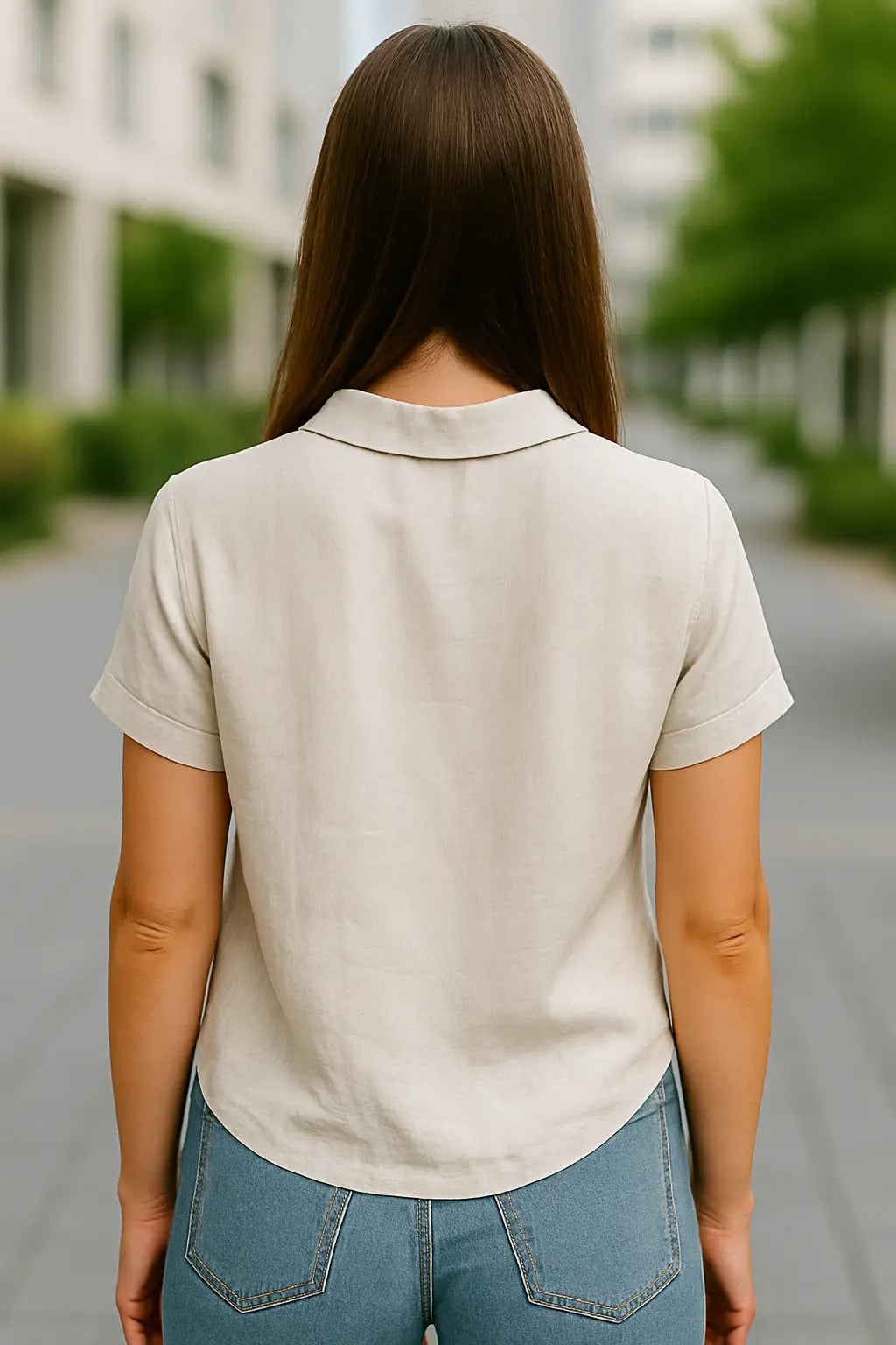 Dames Linnen Bloemen Shirt, Lichtgewicht Korte Mouw Kap Blouse Met Print, Casual Top | VIQA VIQA© NEDERLAND