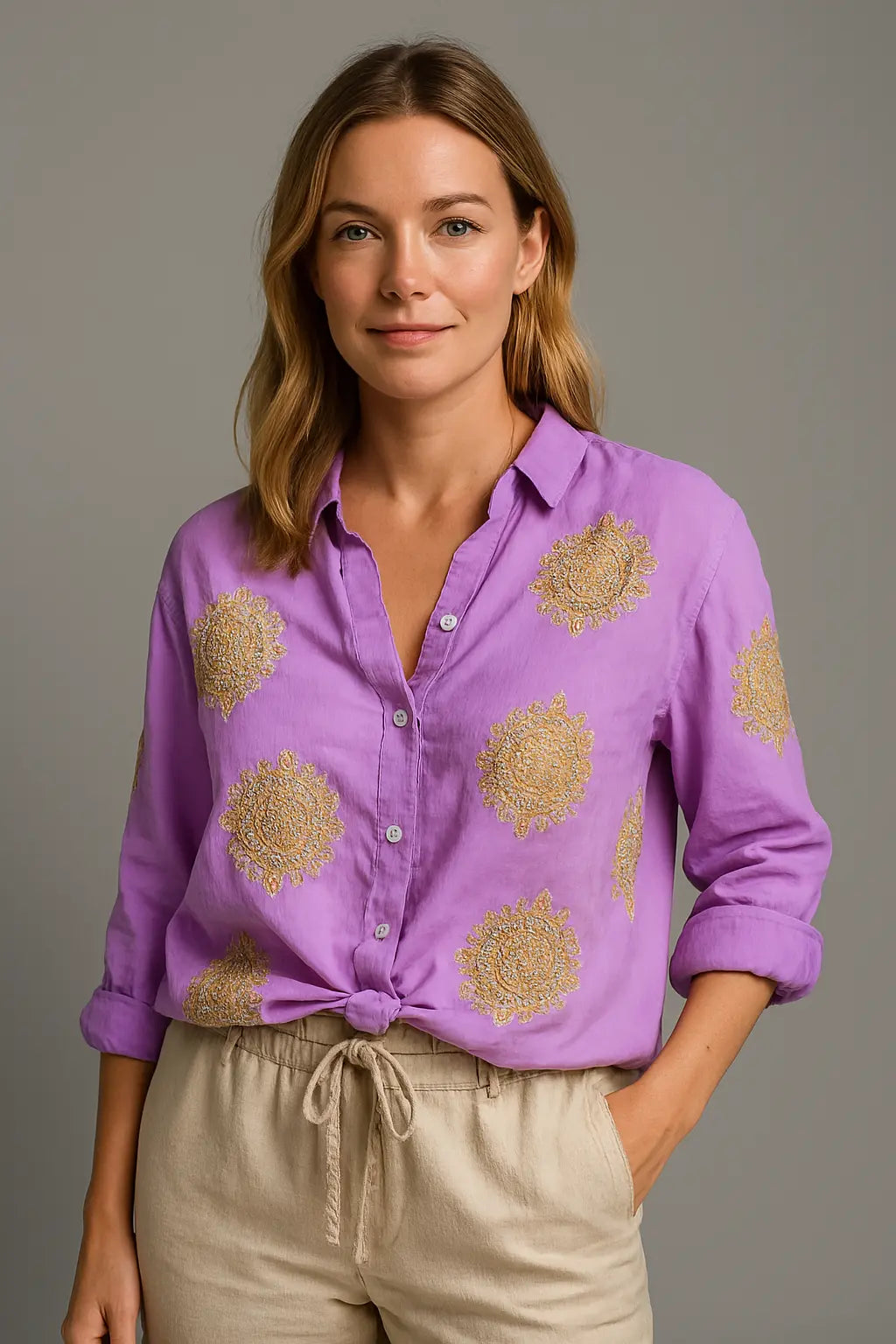 Pam Dames Zommer Blouse VIQA© NEDERLANDPaars-2XL