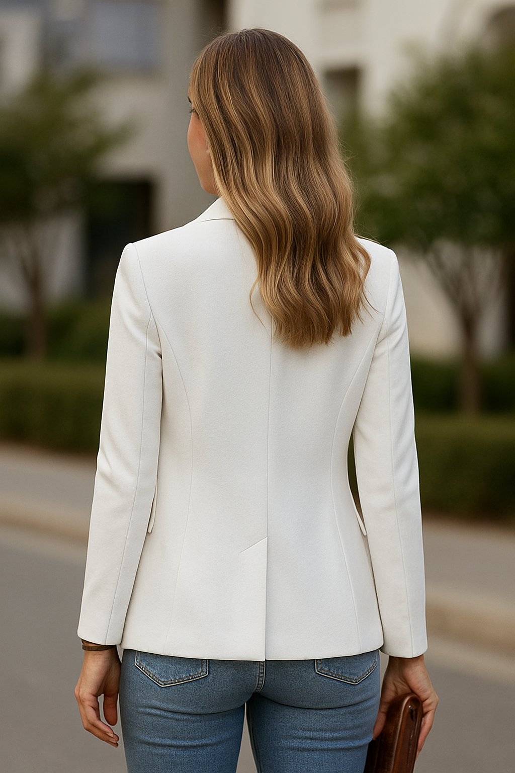 Blazerjas Voor Dames, Zakelijke Jas Met Lange Mouwen En Revers, Casual Elegante Effen Bovenkleding | VIQA VIQA© NEDERLAND