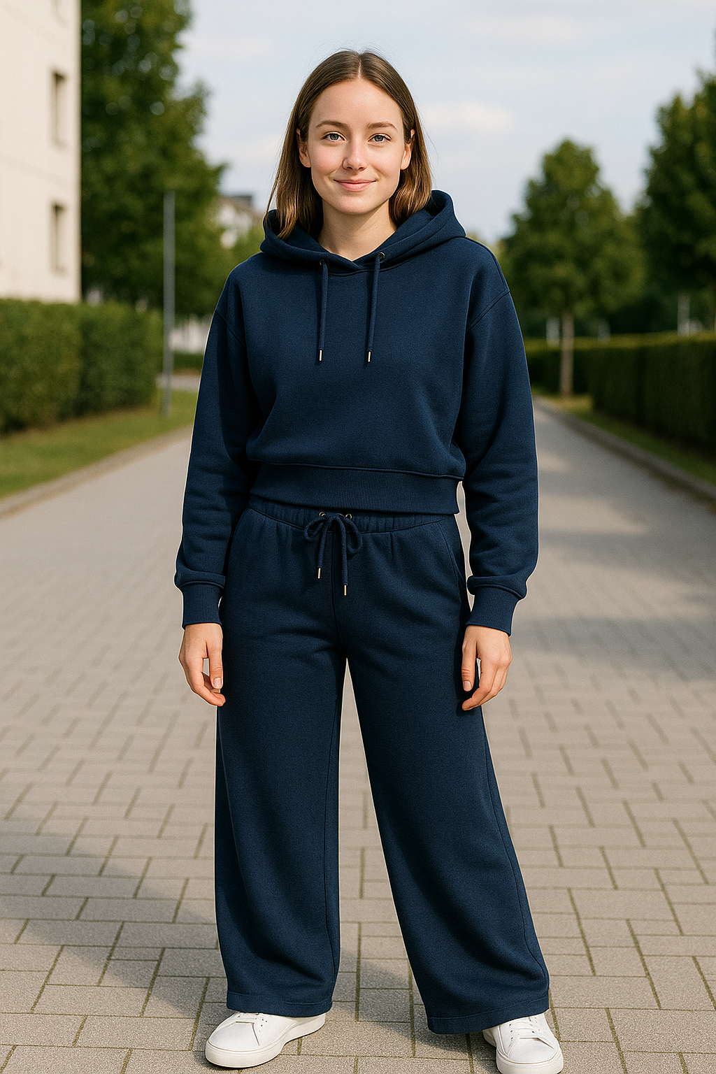 Hoodie Voor Dames, 2-Delige Set, Effen Gekleurde Casual Joggingpak Voor Herfst En Winter | VIQA VIQA© NEDERLAND