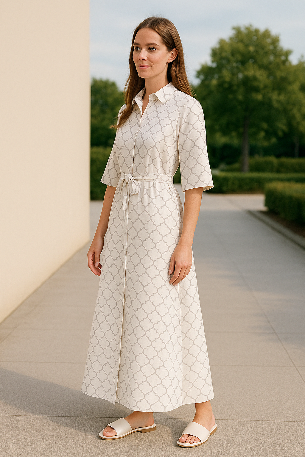 Dames Geruit Shirt Jurk, Kant-Up Losse Pasvorm Met Letter Print, Casual Enkel Breasted Zomer Outfit | VIQA VIQA© NEDERLAND