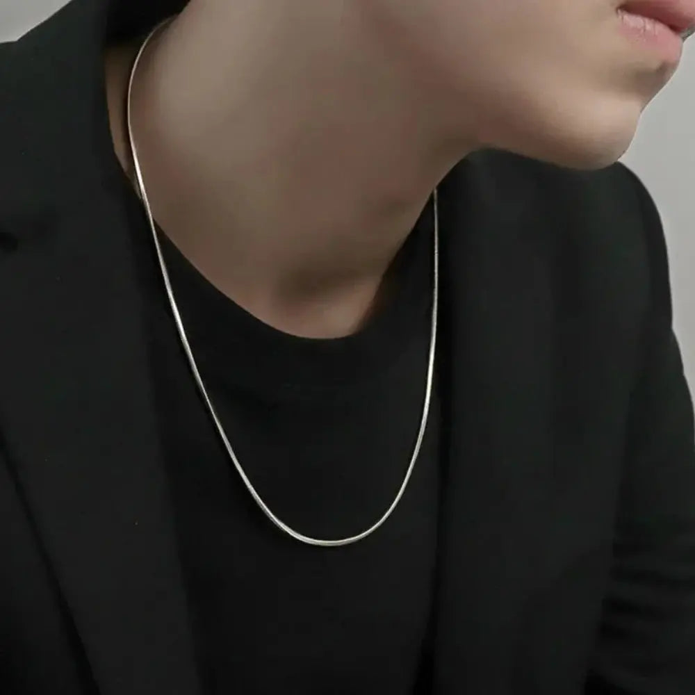 Unisex 2MM Slangenschakel Ketting 925 Sterling Zilveren Collier VIQA© NEDERLAND
