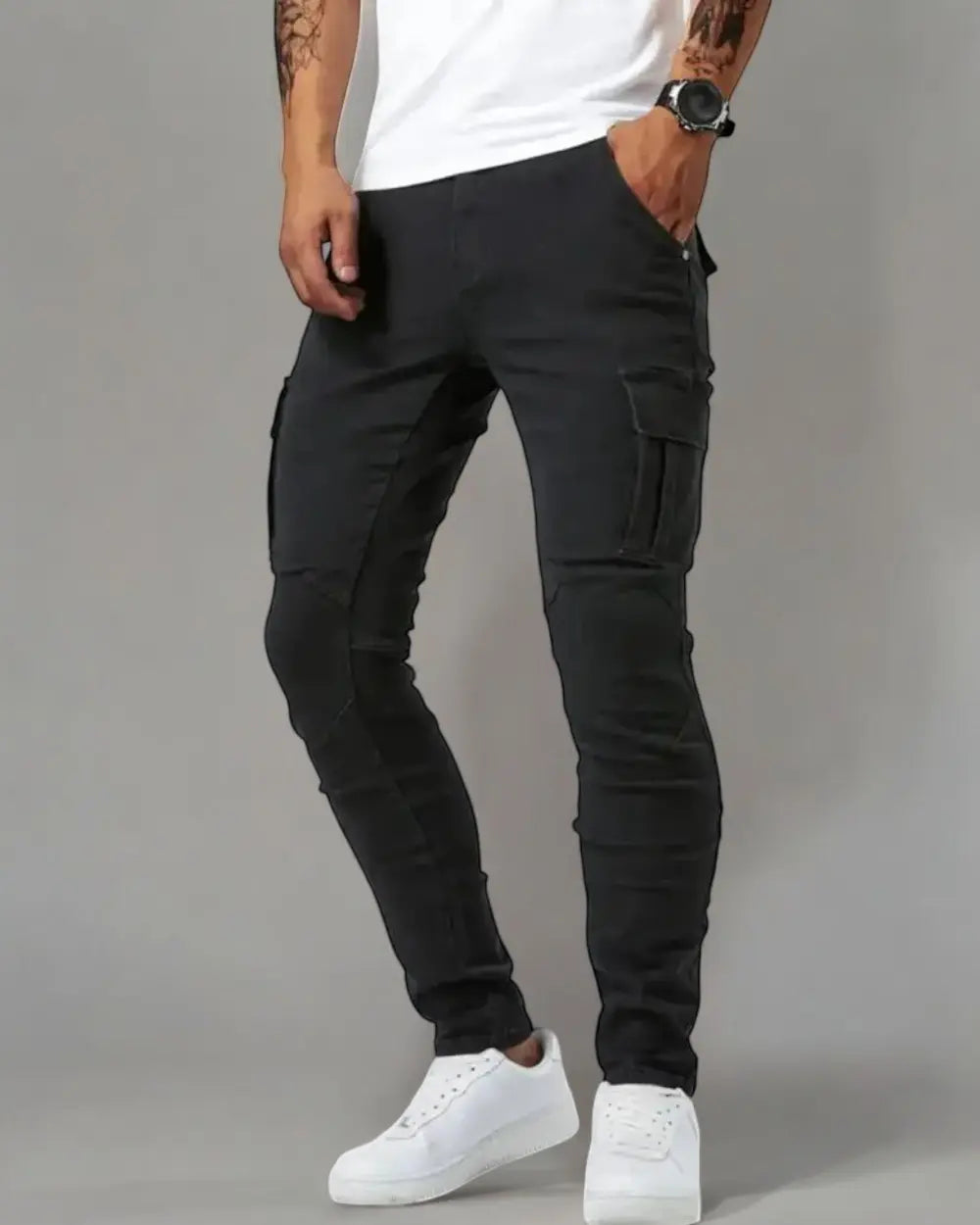 Sergio Heren Cargo Broek VIQA© NEDERLANDZwart-XL