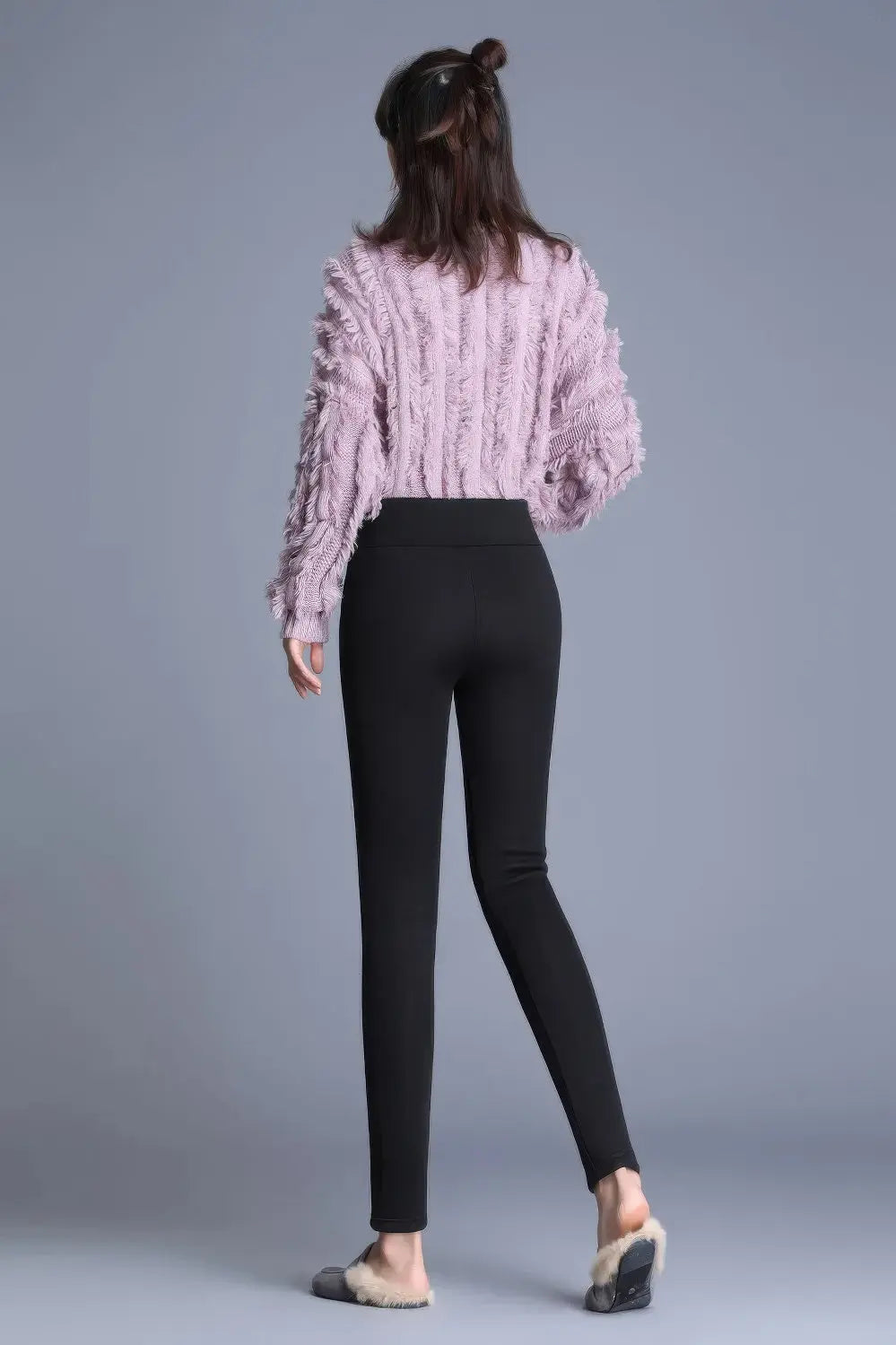 Dameshoge Taille Fluweel Kasjmier Fleece Gevoerde Warme Leggings VIQA© NEDERLAND