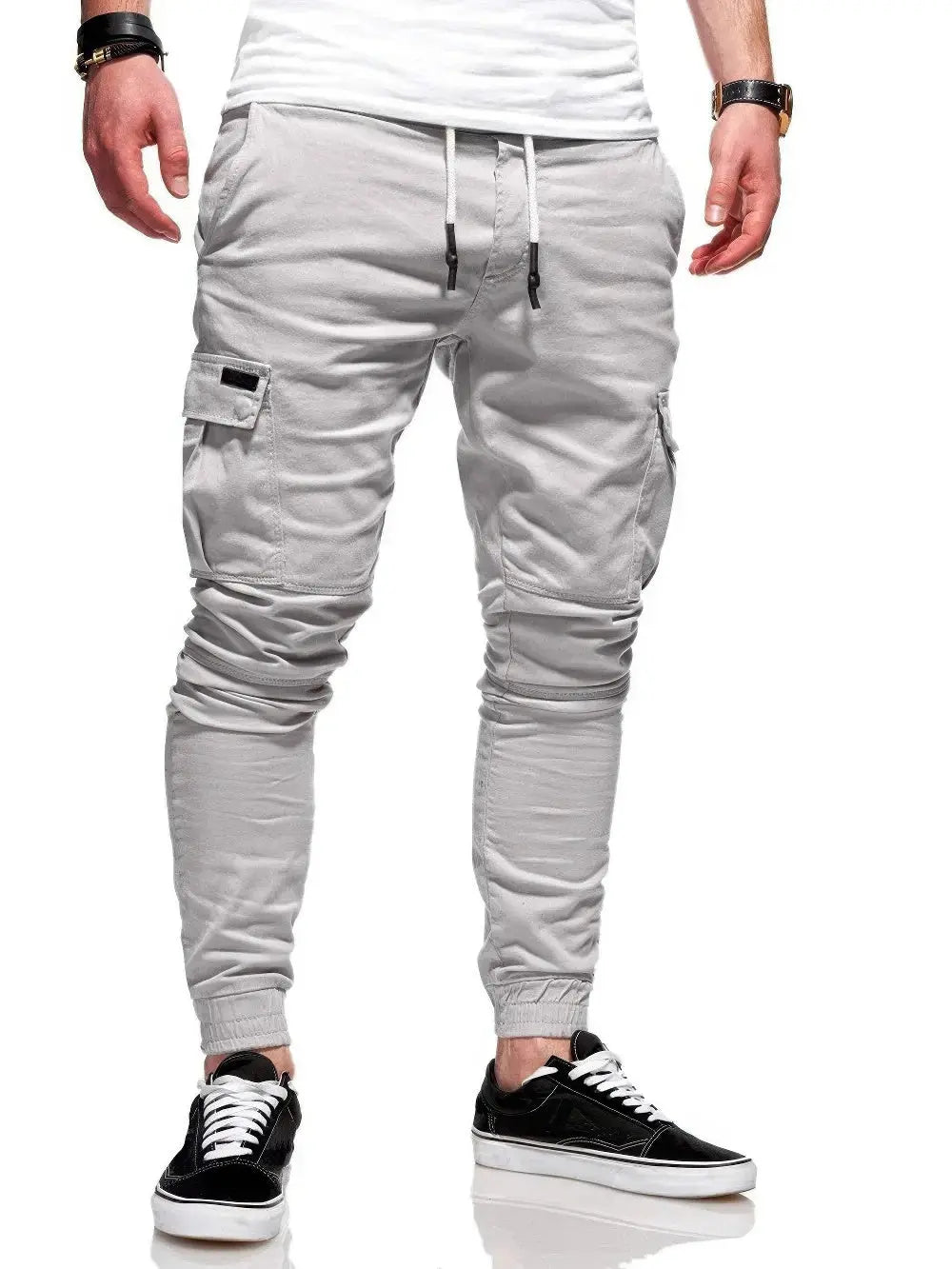 Heren Denim Flip Joggingbroek VIQA© NEDERLANDGrijs-4XL