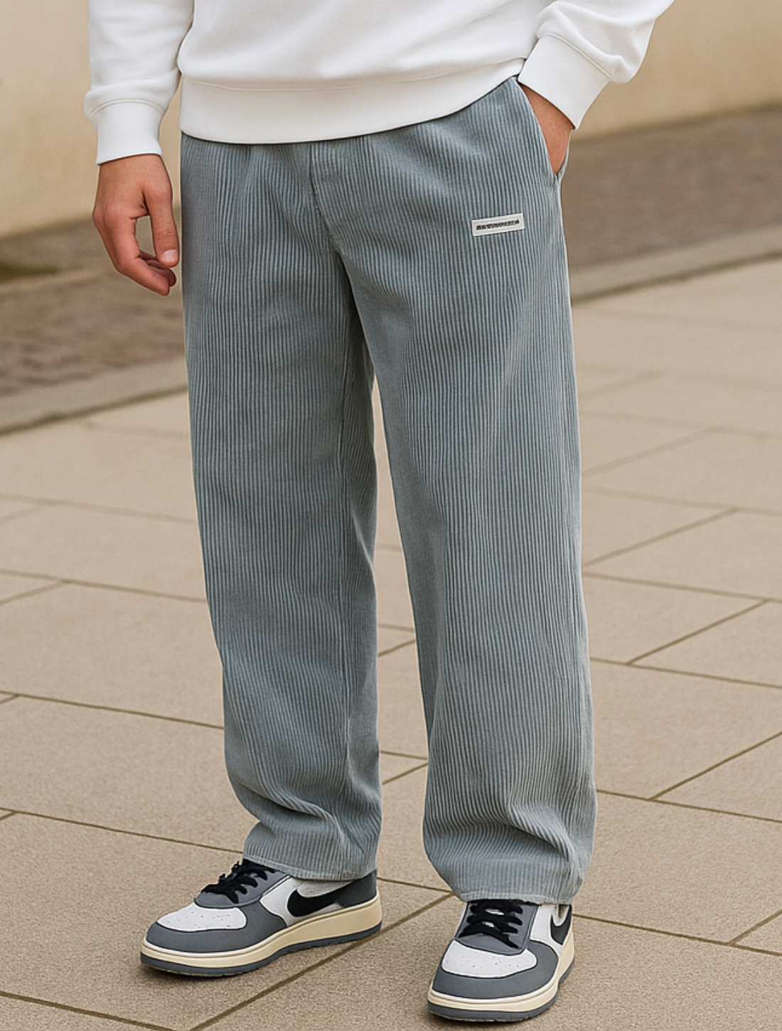 Heren Wijde Sweatpants, Losse Pasvorm Lange Broek Met Middelhoge Taille, Lichtgewicht Casual Stijl | VIQA VIQA© NEDERLAND