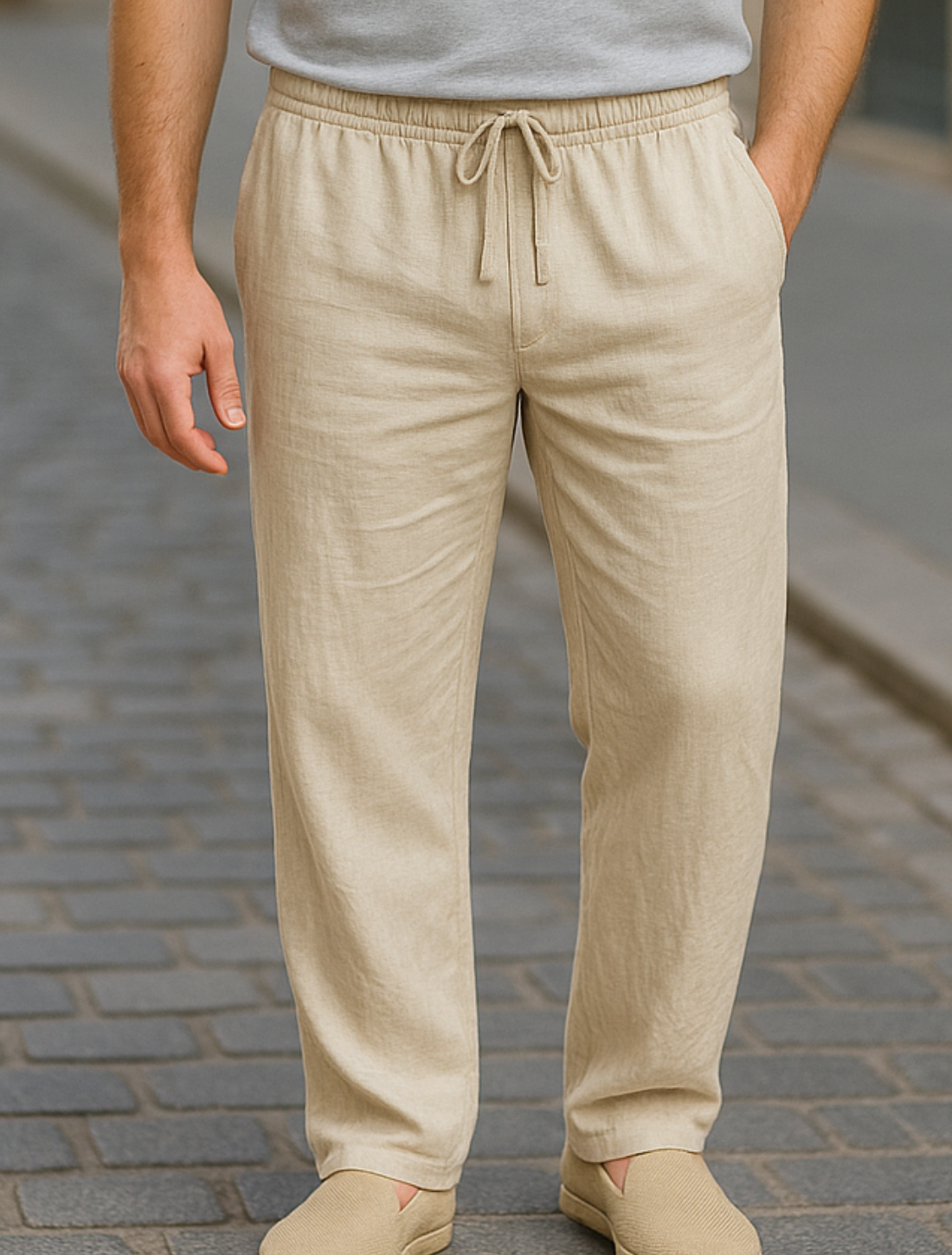 Herenbroek Met Rechte Pijpen, Lichtgewicht Ademende Casual Strandbroek | VIQA VIQA© NEDERLAND