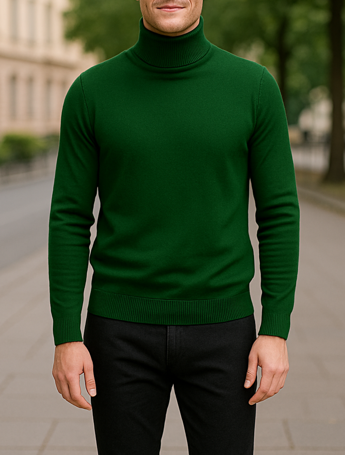 Heren Kasjmier Coltrui, Herfst Winter Warme Gebreide Trui | VIQA VIQA© NEDERLAND