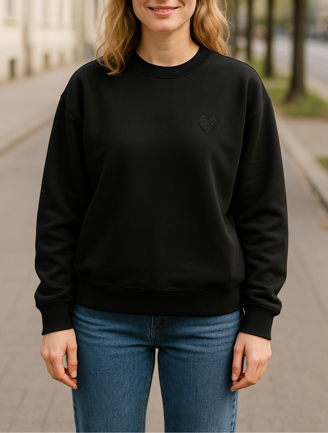 Dames Geborduurde Love Hoodie, Casual Pullover Trui, Trendy Outfit Voor Koppels | VIQA VIQA© NEDERLAND