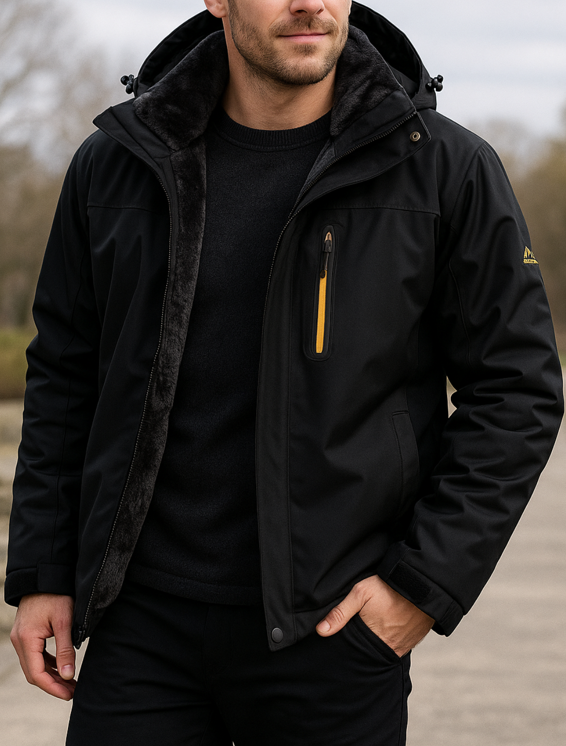 Zware Fleece Gevoerde Parka Voor Heren, Waterdichte Winddichte Ski- En Snowboardjas Met Afneembare Capuchon | VIQA VIQA© NEDERLAND