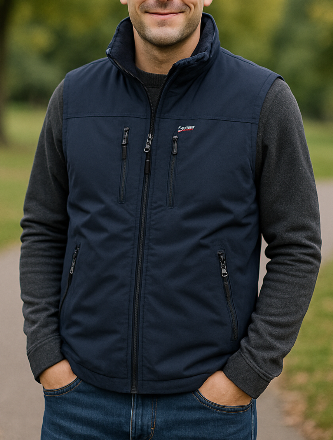 Heren Gilet Vest, Winddicht Warm Pluche Outdoor Sporten Casual Herfst En Winter Jas | VIQA VIQA© NEDERLAND