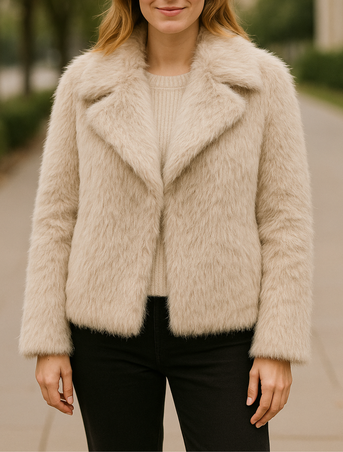 Cropped Bontjas Voor Dames, Chique Reverskraag, Dikke Winterjas Met Drukknopen | VIQA VIQA© NEDERLAND