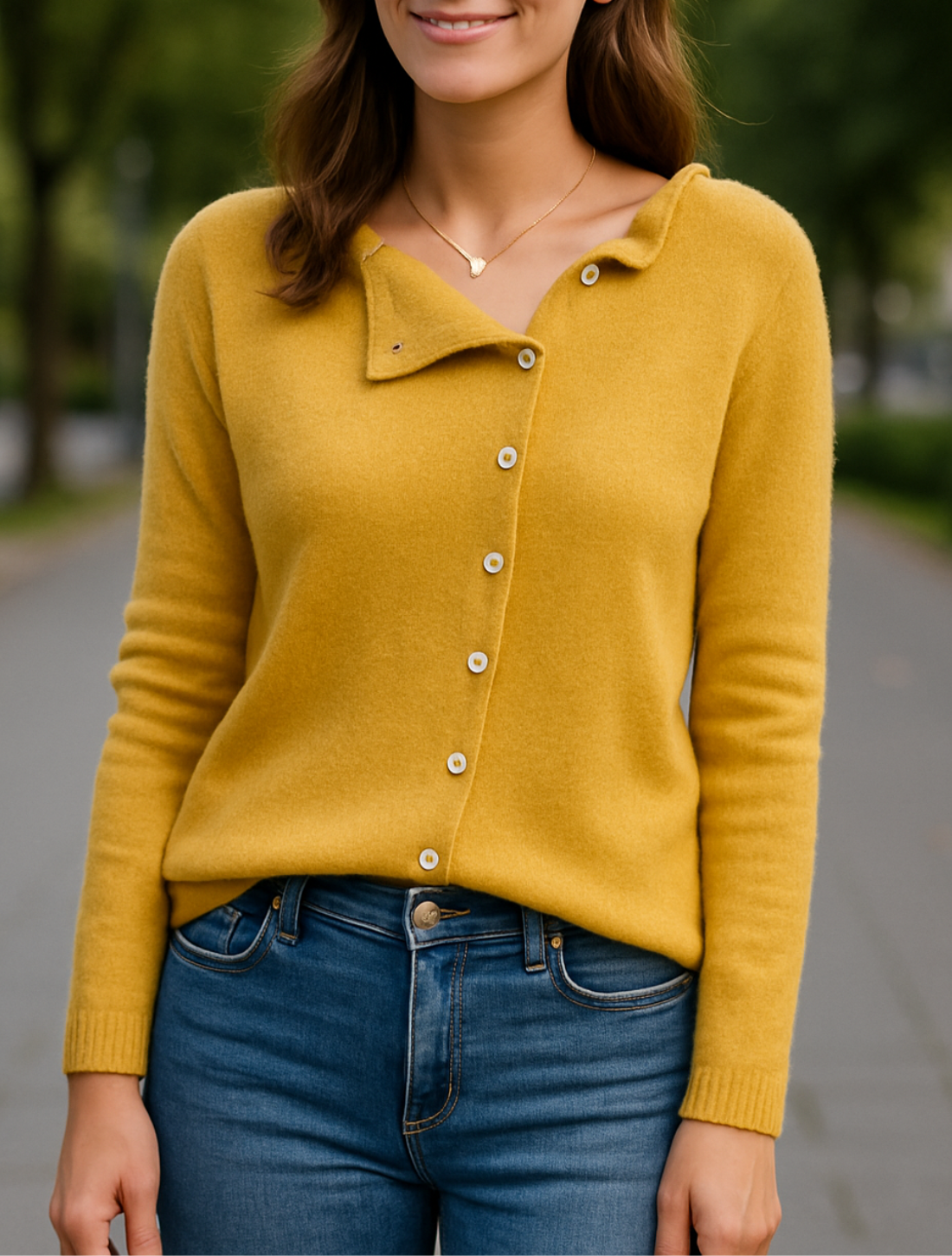 Dames Elegant Gebreid Vest, Herfst Winter Knoop Ontwerp Casual Trui | VIQA VIQA© NEDERLAND