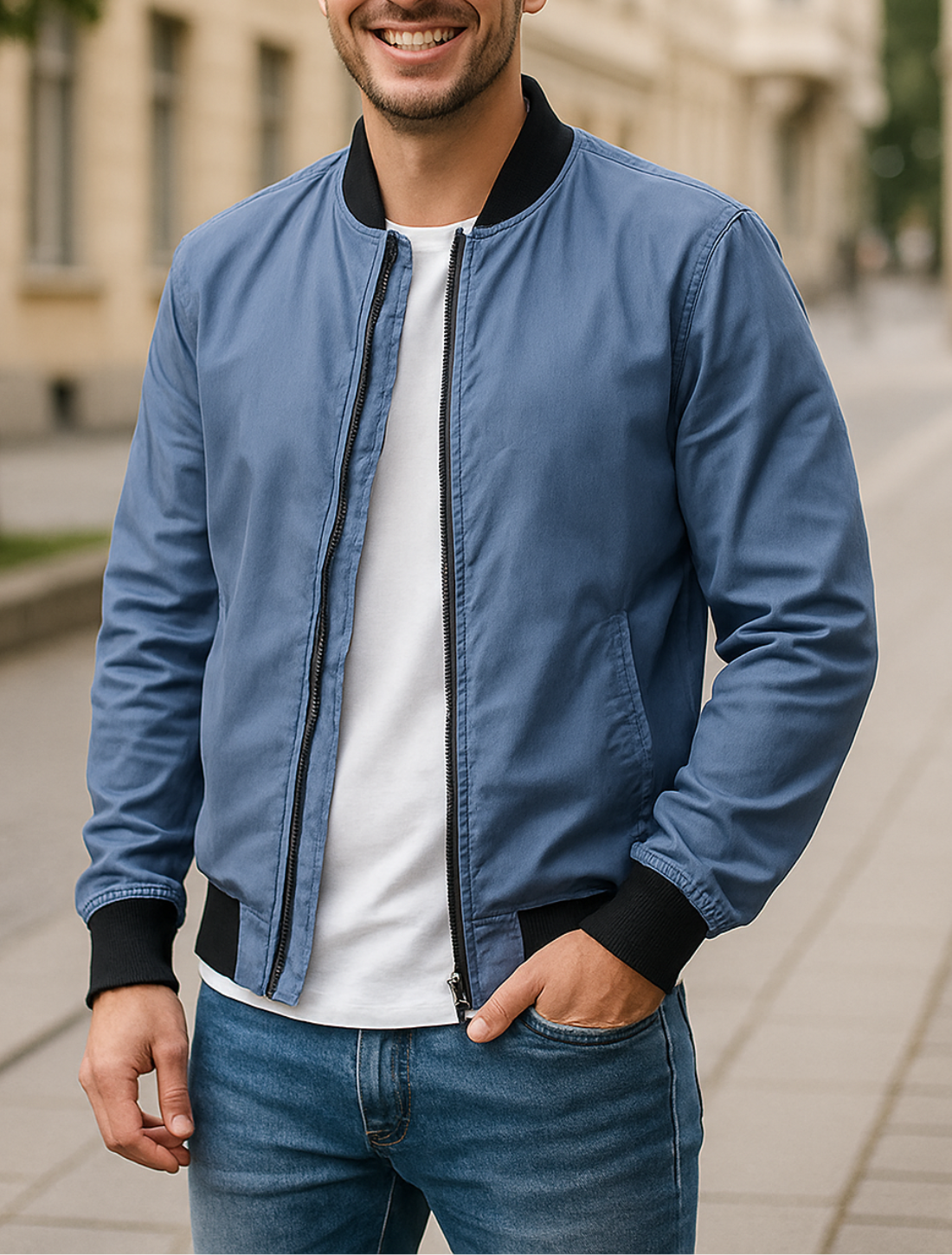 Heren Pilotenjack, Casual Bomberjack Met Ritssluiting Voor Winter- En Herfst Streetwear | VIQA VIQA© NEDERLAND