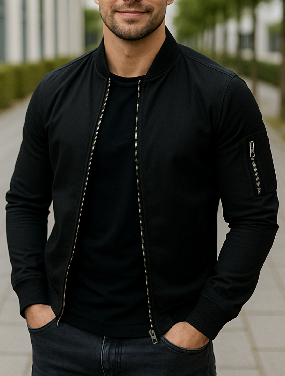 Heren Lichtgewicht Bomberjack, Casual Windjack Met Zakken En Rits, Winter Jas | VIQA VIQA© NEDERLAND