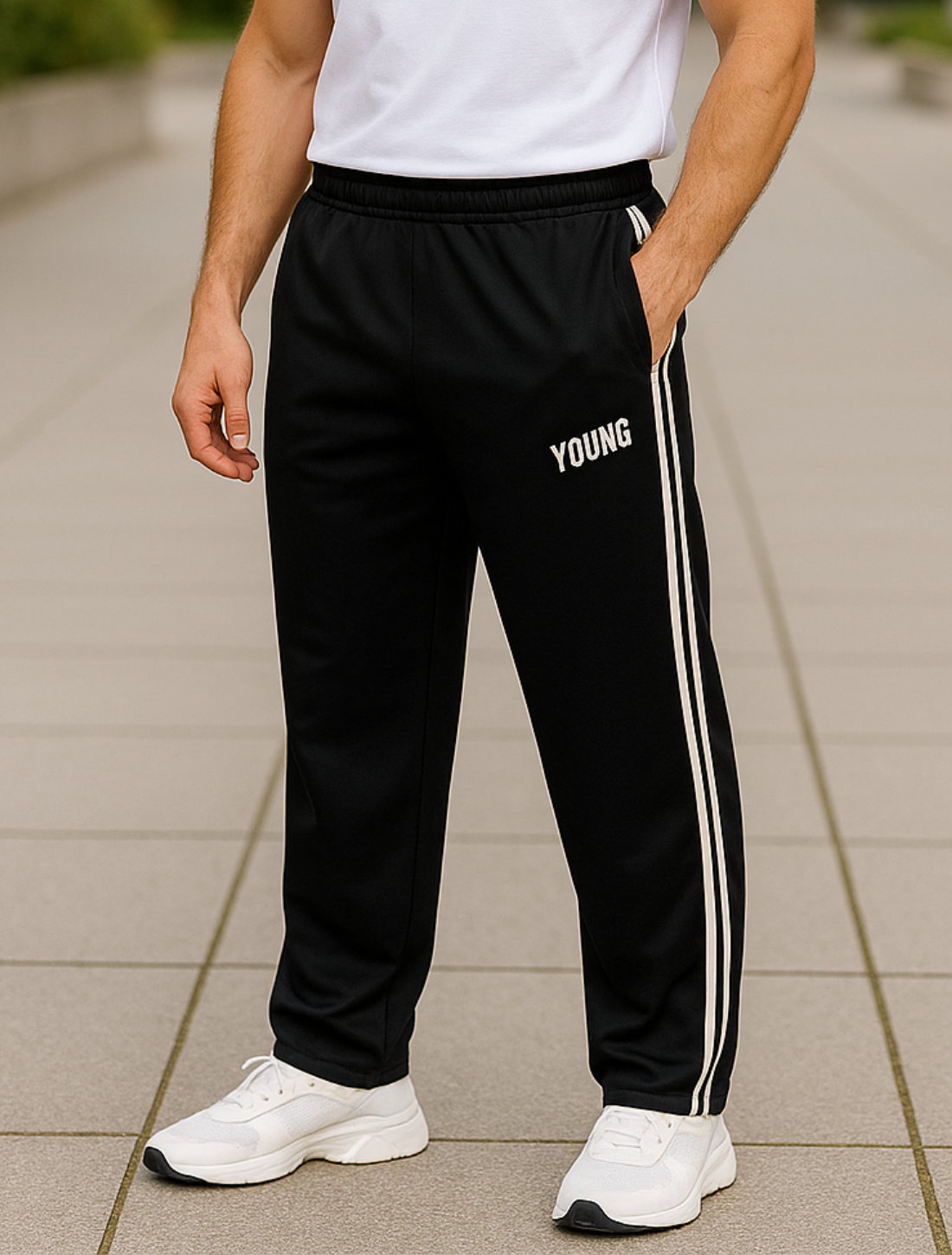 Sneldrogende sportbroek voor heren, Joggers met ritssluiting voor basketbal, hardlopen en training | VIQA VIQA© NEDERLAND