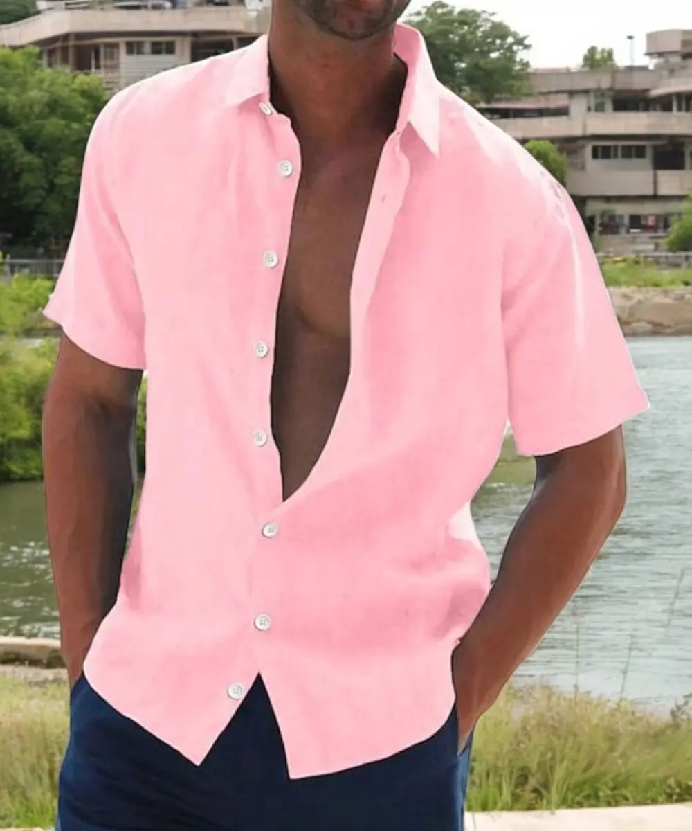 Brett Heren Comfort Overhemd VIQA© NEDERLANDRoze-2XL