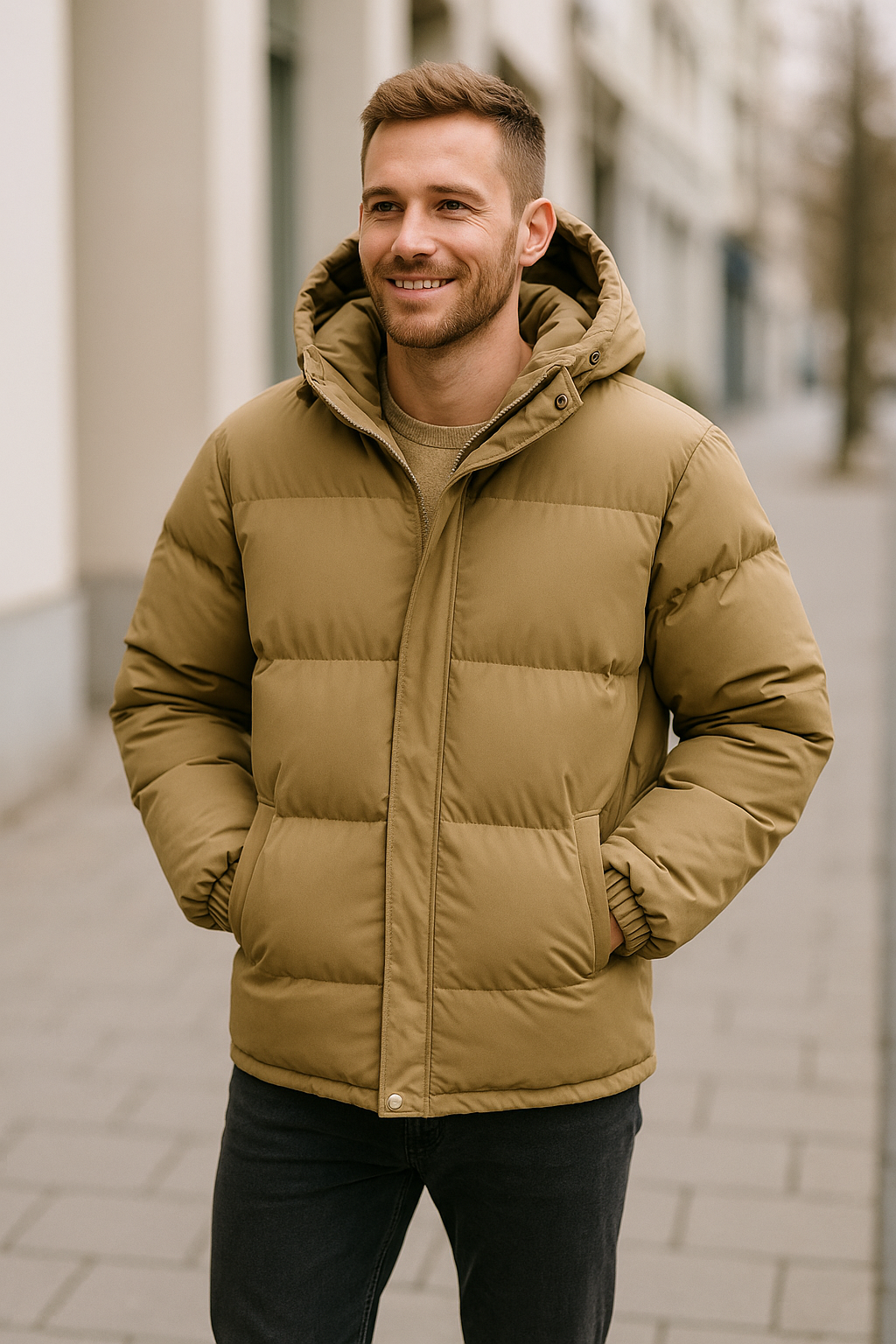 Heren Pufferjas, Dikke Warme Jas Met Capuchon, Winter Losse Broodstijl Bovenkleding | VIQA VIQA© NEDERLAND