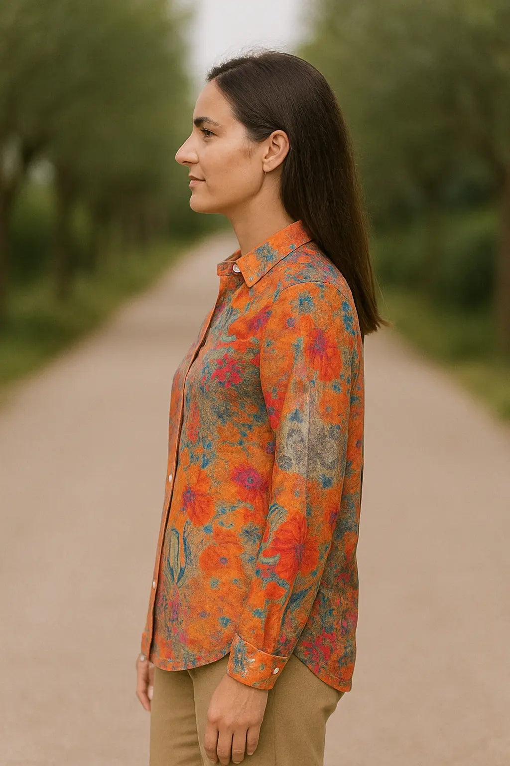 Dames Lange Mouwen Shirt, Losjes Fit Casual Top, Lichtgewicht En Ademend Blouse | VIQA VIQA© NEDERLAND