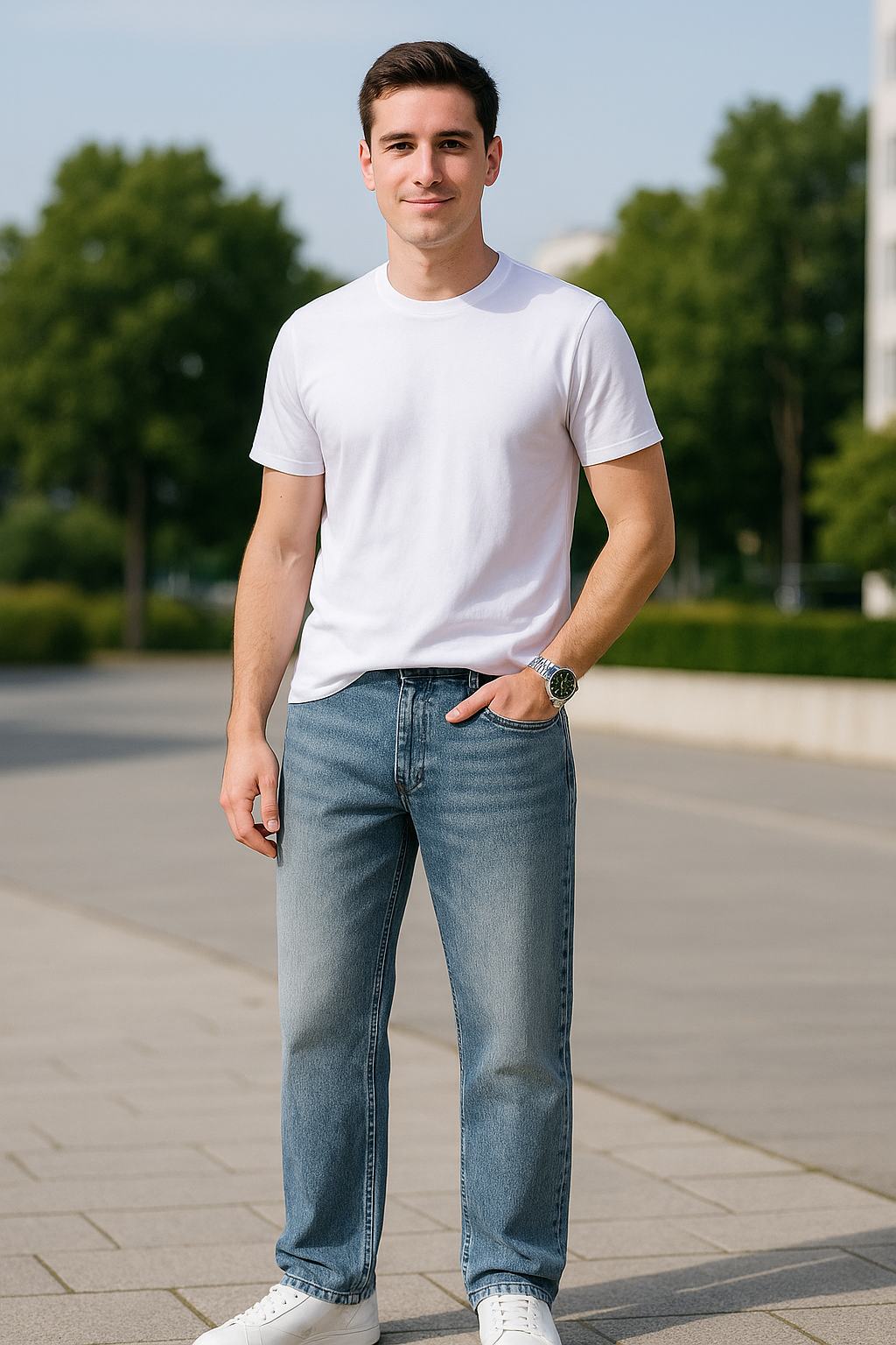 Dunne Zachte Spijkerbroek Voor Heren, Rechte Losse Comfortabele Casual Broek | VIQA VIQA© NEDERLAND