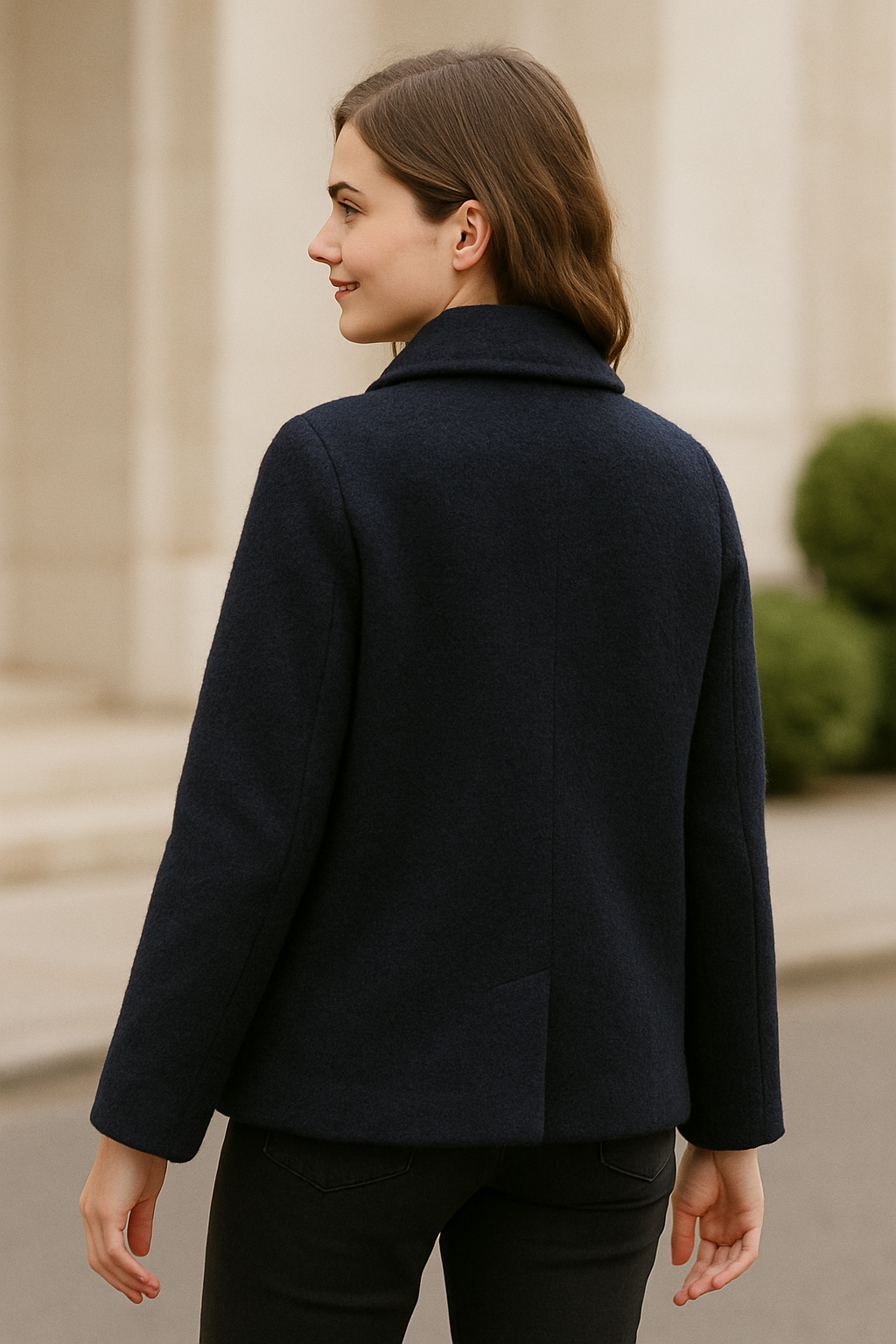 Vrouwen Parel Button Coat, Double Breasted Frans ontwerp Herfst Fashion | VIQA VIQA© NEDERLAND