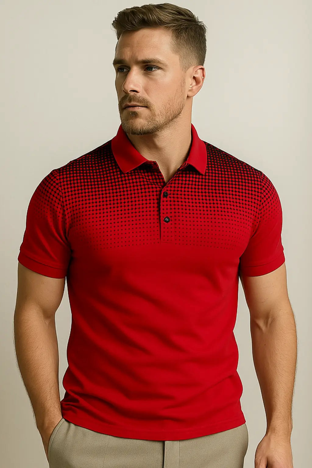 Jason Zommer Comfort Herenpolo VIQA© NEDERLANDRood-2XL