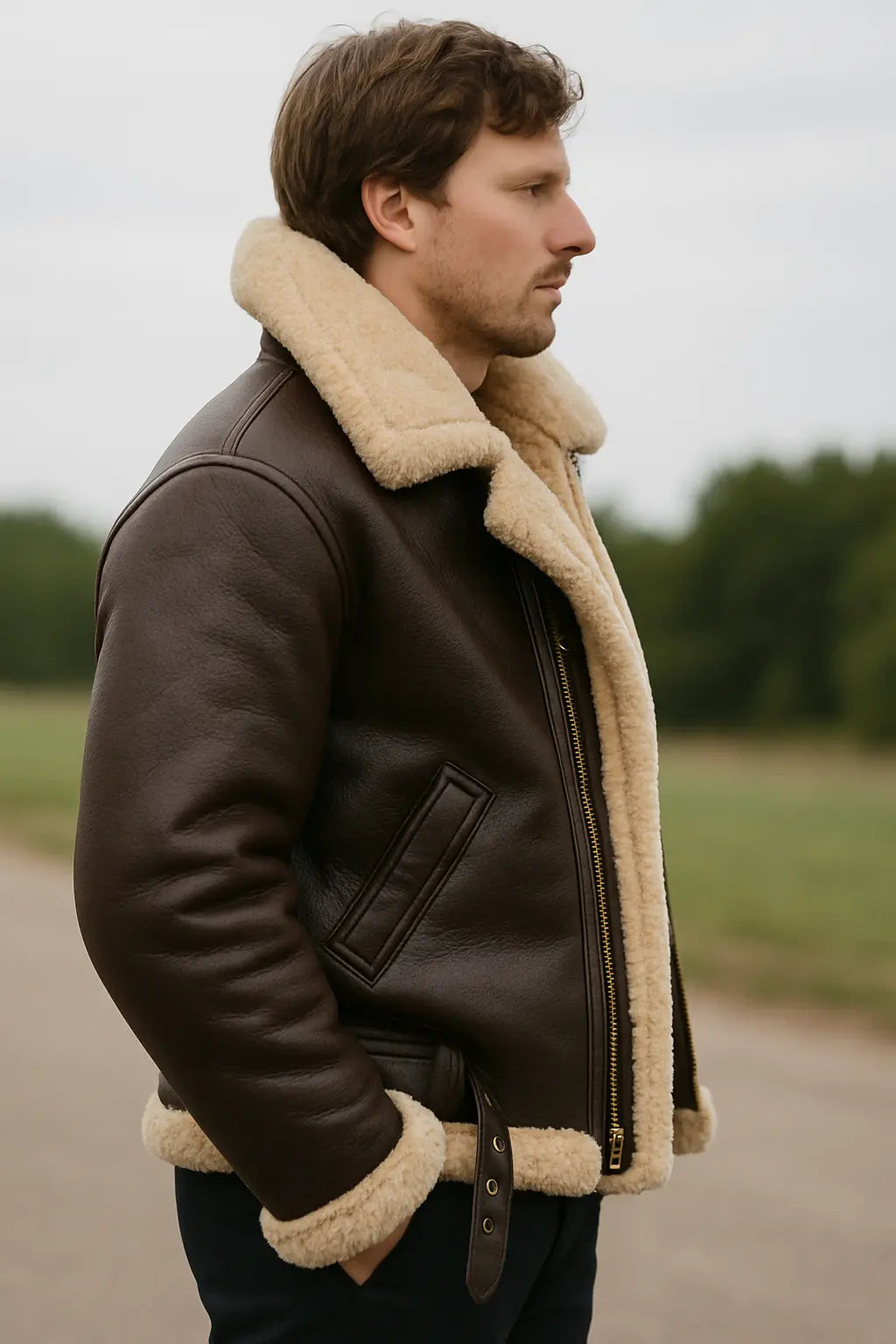 Heren Jas Van Kunstleer, Winterjas Met Rits En Zakken, Warme Casual Mode Bovenkleding | VIQA VIQA© NEDERLAND