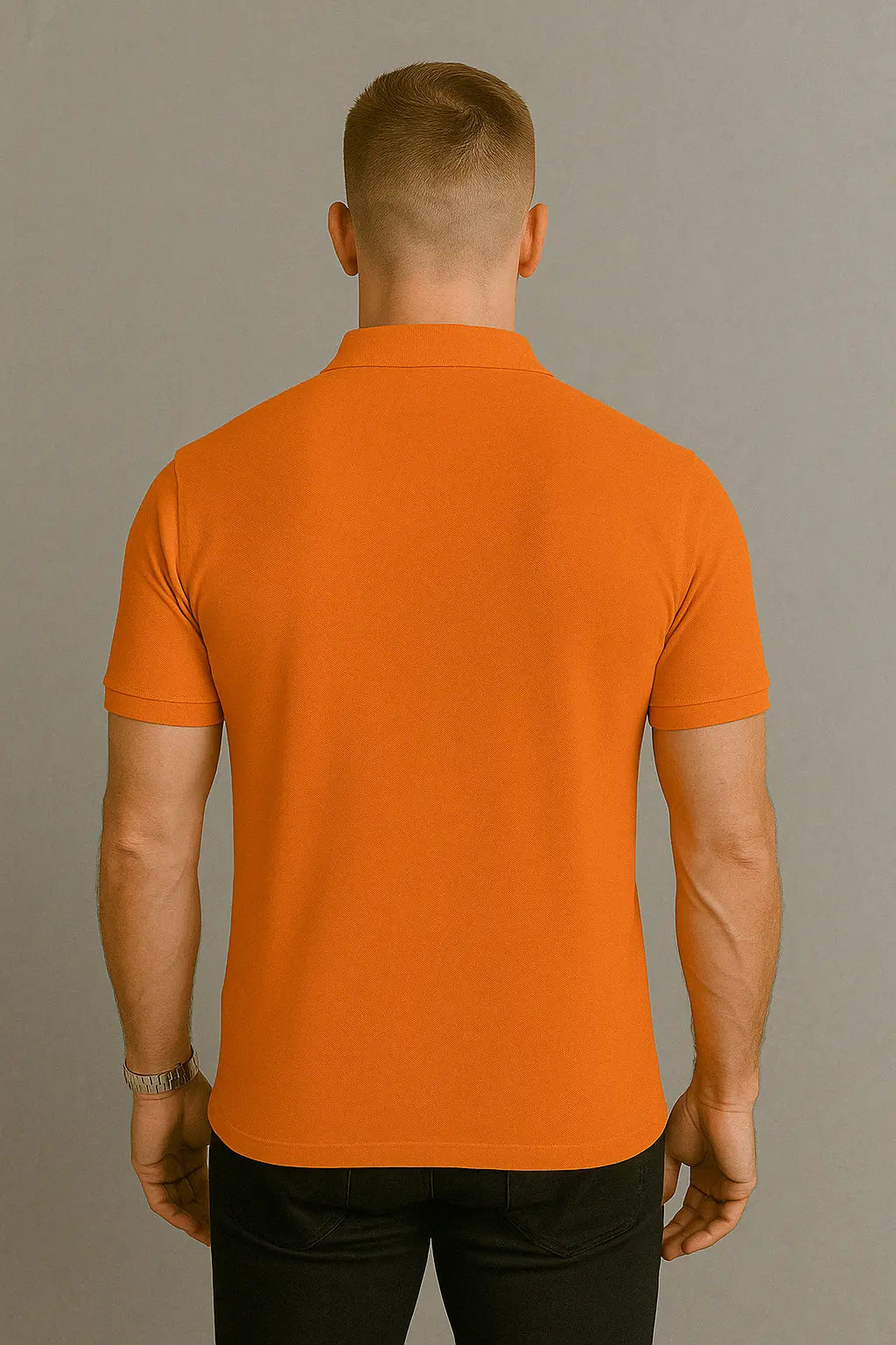 Isaac Oranje Heren Poloshirt Met Korte Mouwen VIQA© NEDERLAND