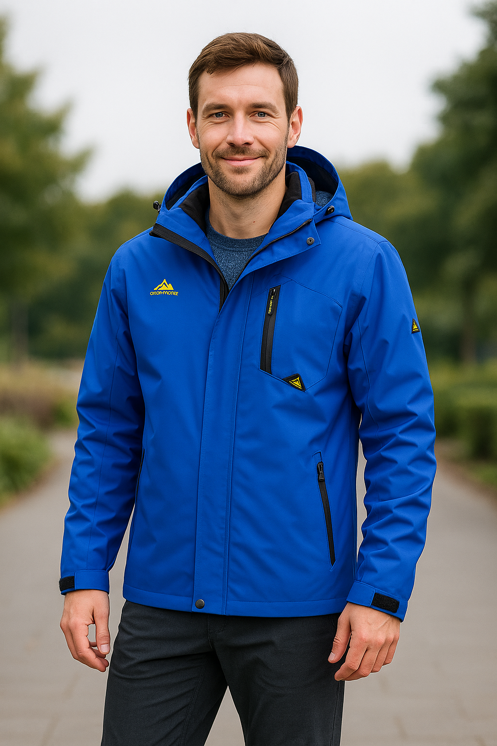 Lichtgewicht Waterdichte Jas Voor Heren, Mesh Gevoerde Outdoor Regen- En Windjack Voor Wandelen En Vssen | VIQA VIQA© NEDERLAND