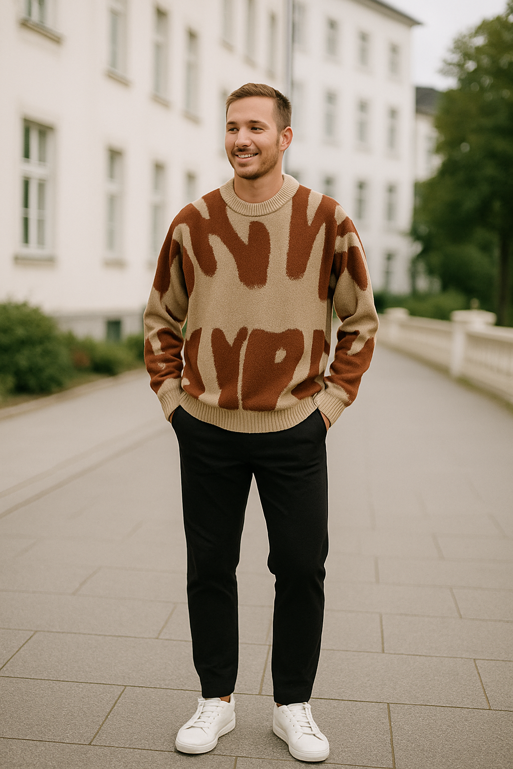 Heren Gebreide Trui, Casual Losse Ronde Hals, Herfst Winter Lange Mouwen Gebreide Top | VIQA VIQA© NEDERLAND