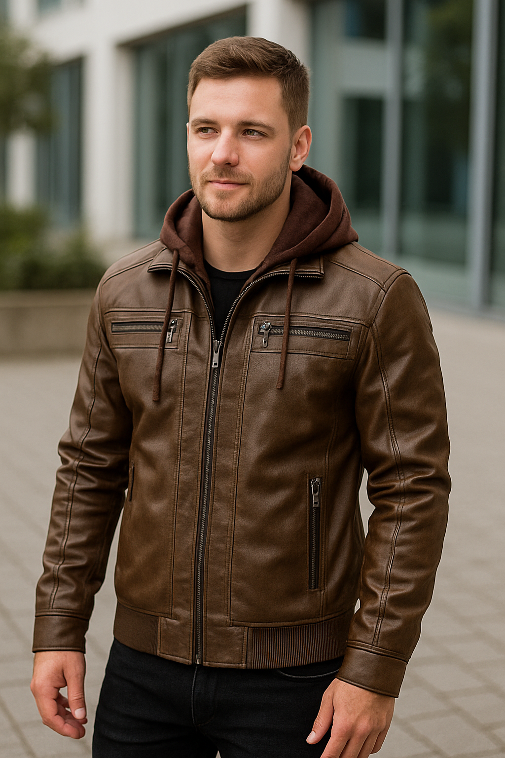 Motorjas Van PU-Leer Voor Heren, Rock-Stijl Businessjas, Casual Bovenkleding Voor Herfst En Winter | VIQA VIQA© NEDERLAND